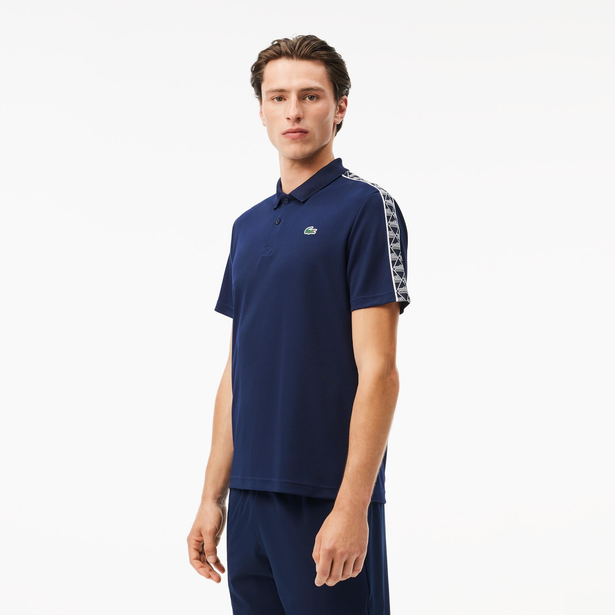 Lacoste Sport Ultra Dry Pique Mens Polo Shirt Navy