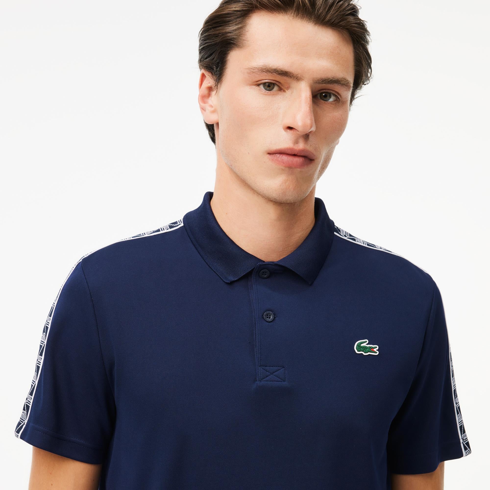 Lacoste Sport Ultra Dry Pique Mens Polo Shirt Navy
