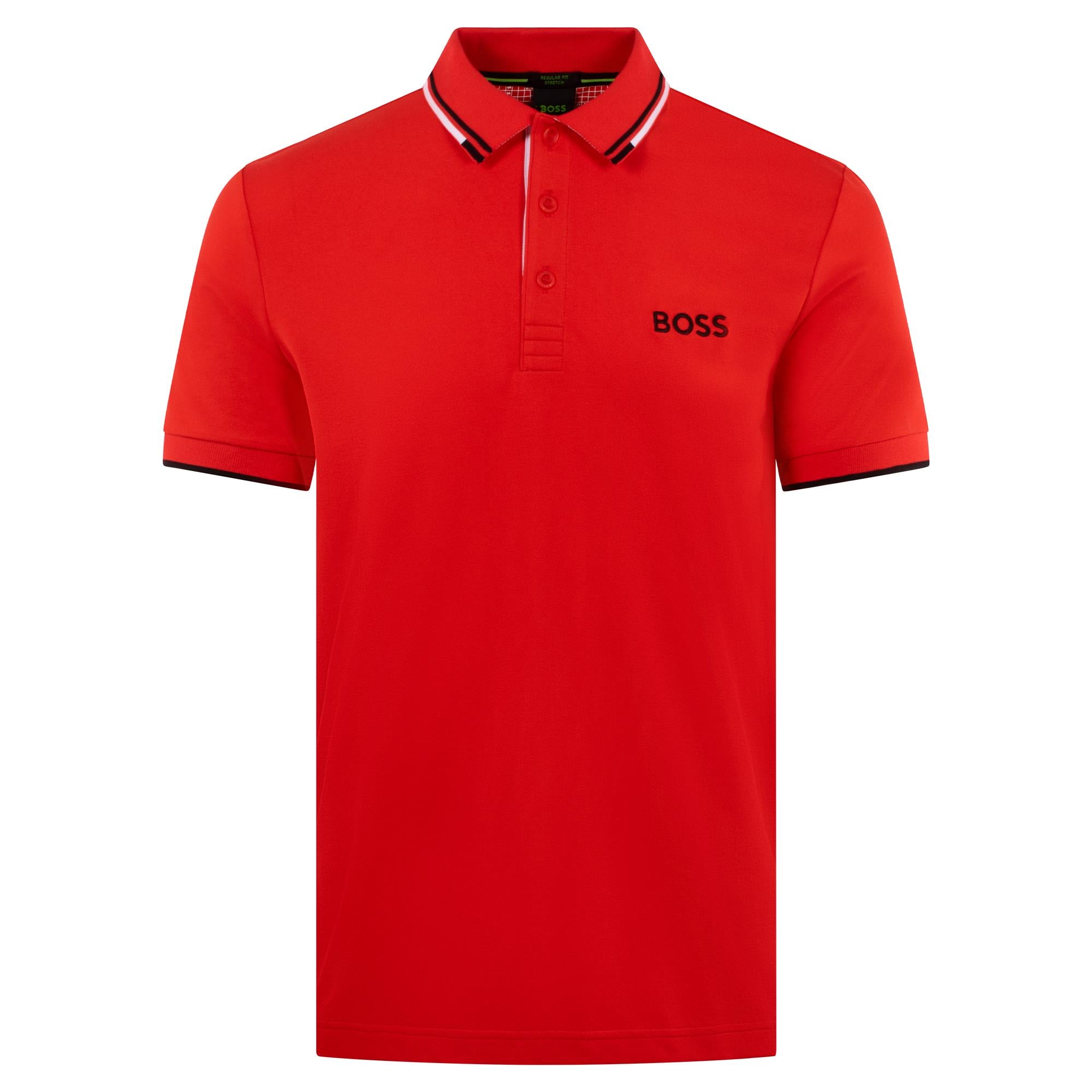 Boss Paddy Pro Mens Polo Shirt Red