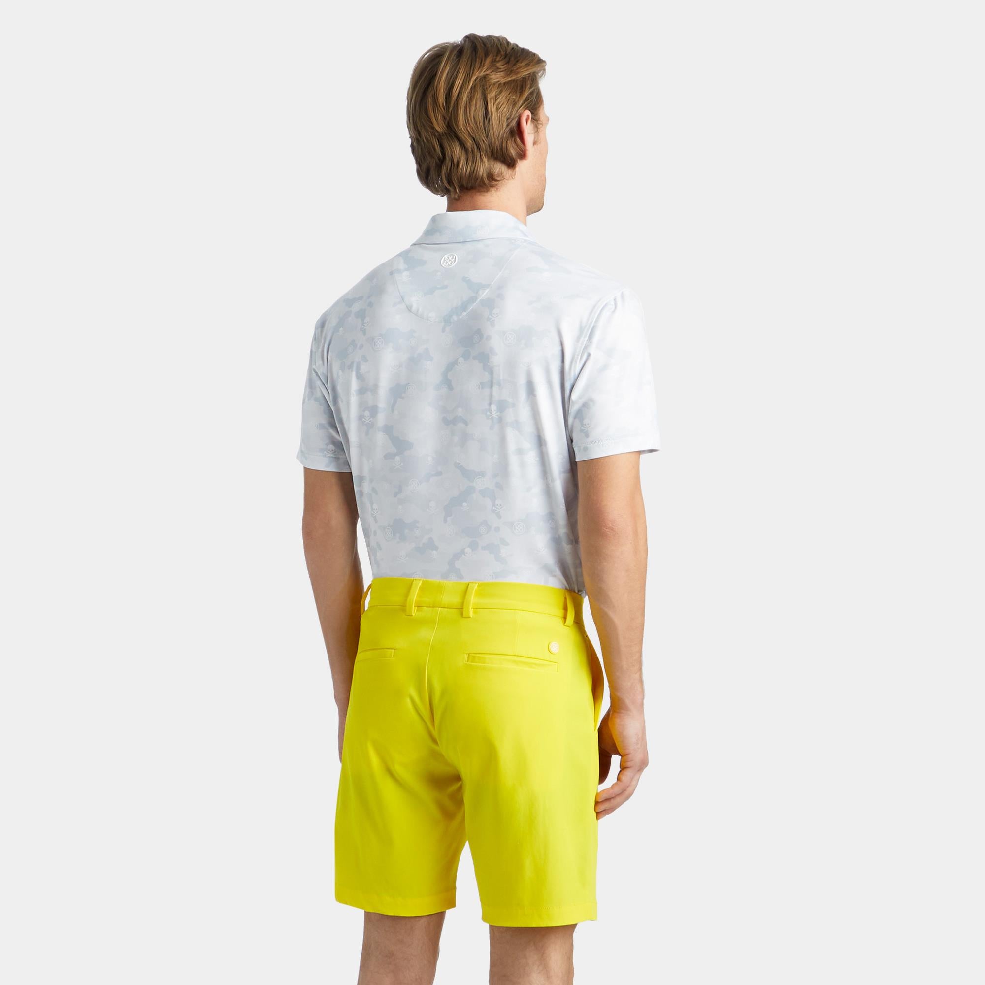 G/FORE Icon Camo Tech Jersey Mens Golf Polo Snow