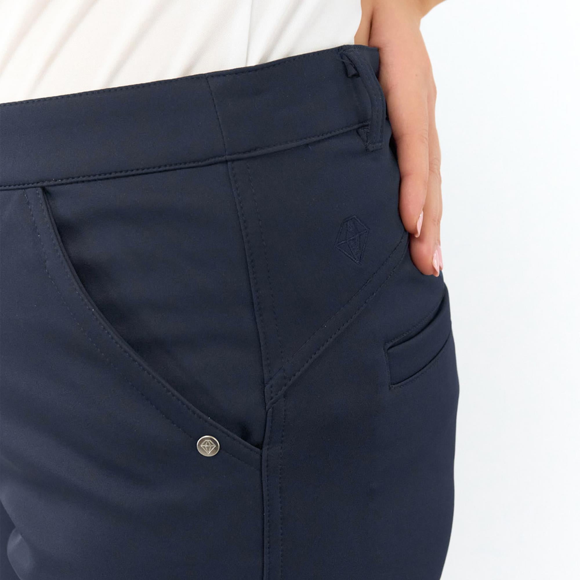 Pure Golf Bernie Lined Ladies Winter Golf Trousers Navy 29 Inch