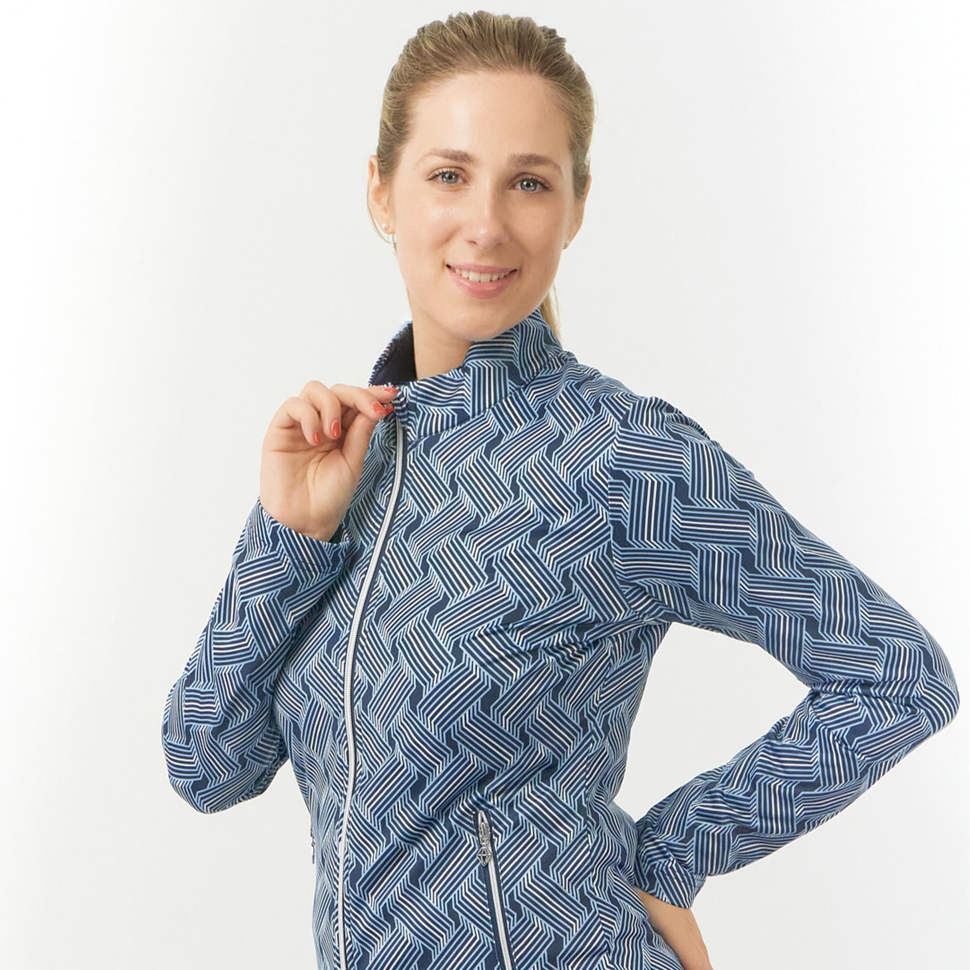 Pure Golf Auttie Winterweight Ladies Golf Mid Layer Optical Weave