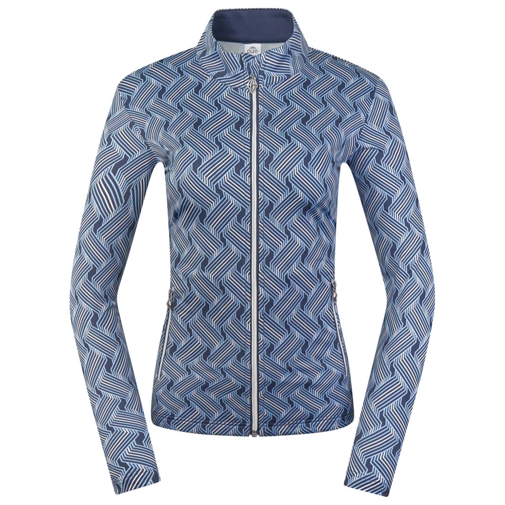 Pure Golf Auttie Winterweight Ladies Golf Mid Layer Optical Weave