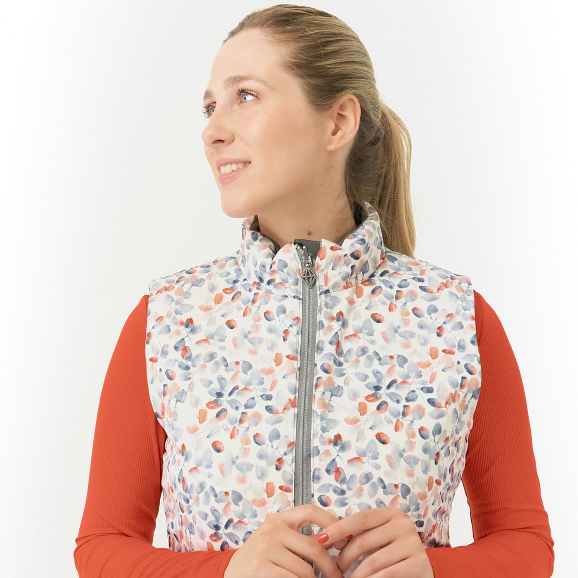 Pure Golf Eve Reversible Ladies Golf Gilet Autumn Embers
