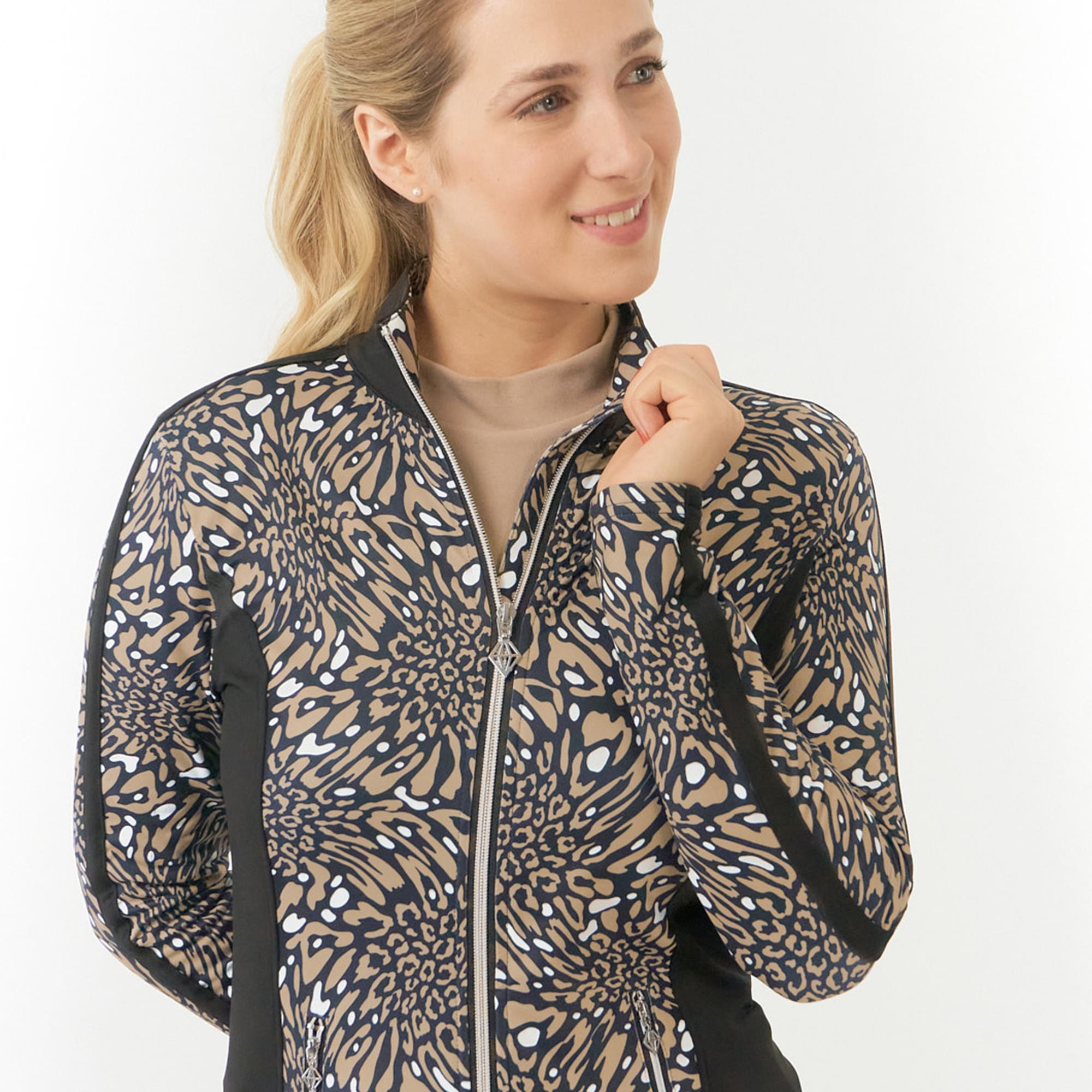 Pure Golf Gella Winterweight Ladies Golf Mid Layer Wild Truffle