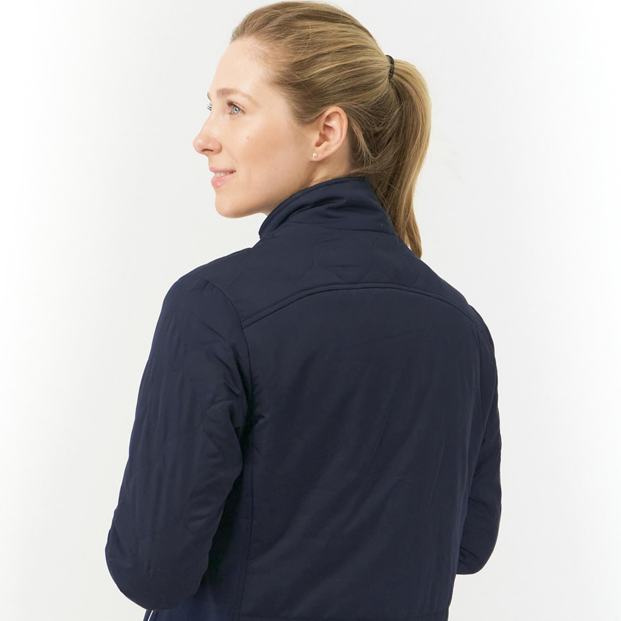 Pure Golf Bronwyn Quilted Ladies Golf Jacket Navy
