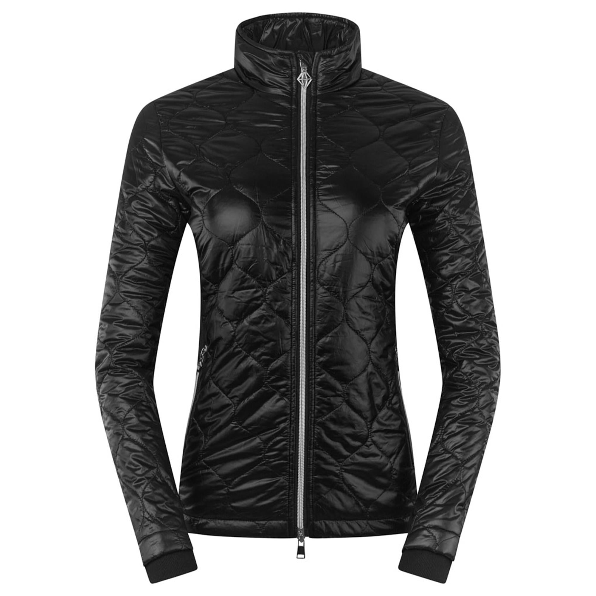 Pure Golf Bronwyn Quilted Ladies Golf Jacket Black