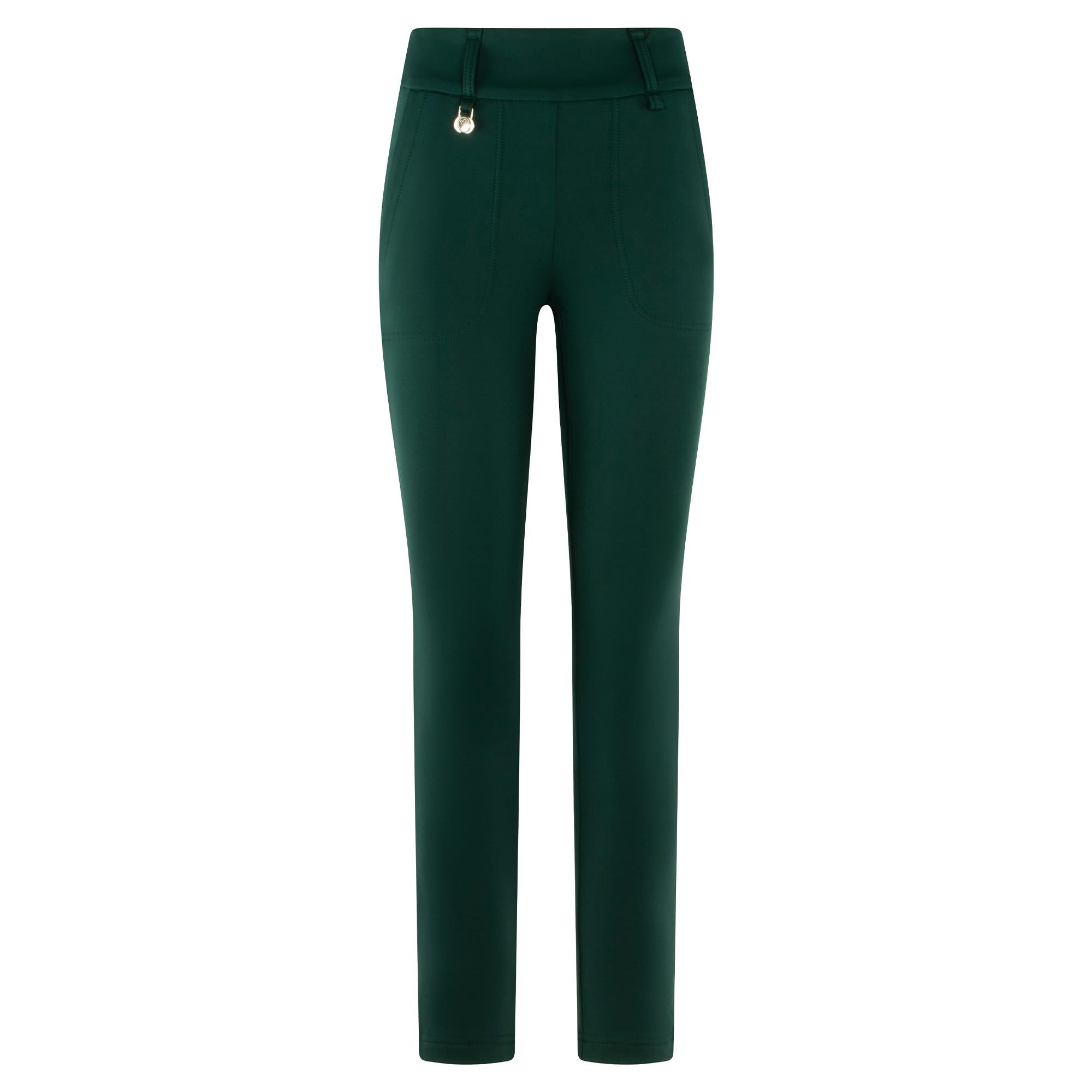 Daily Sports Magic Warm Ladies Winter Golf Trousers Nori Green 32 Inch