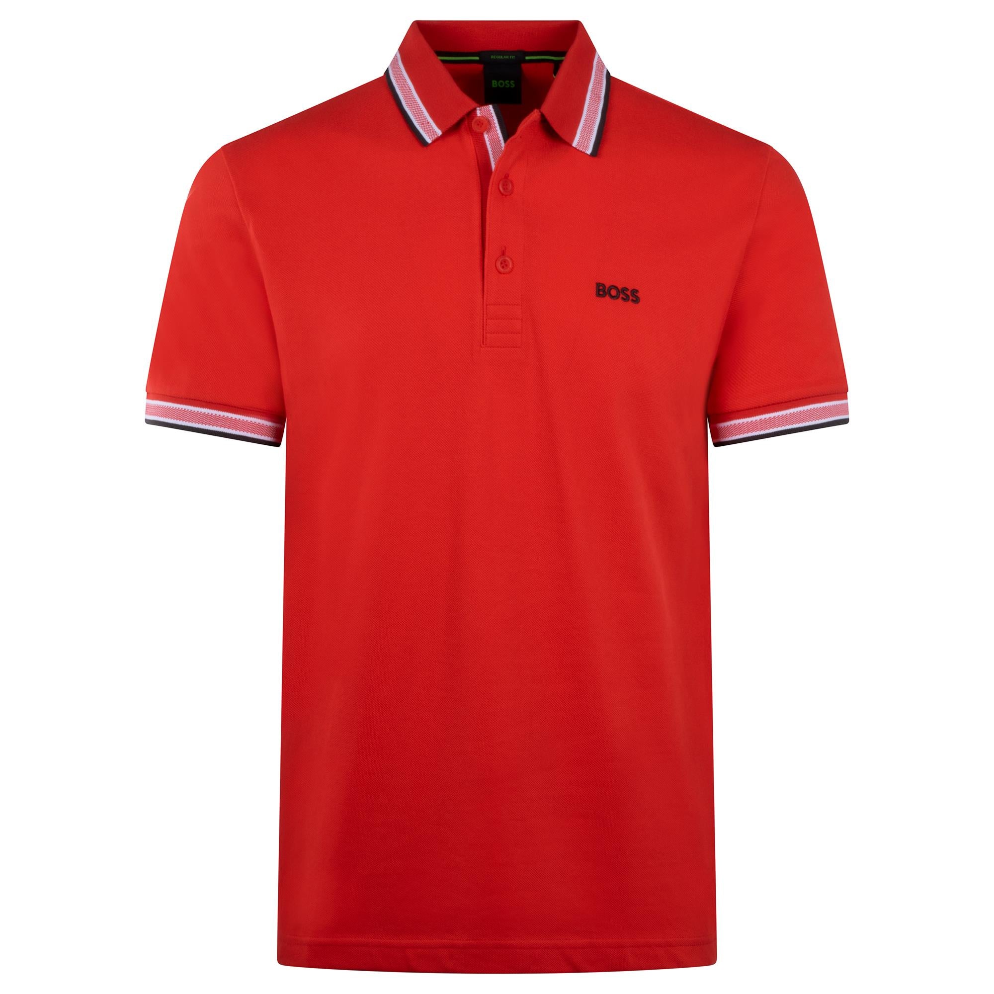 Boss Paddy Mens Polo Shirt Red
