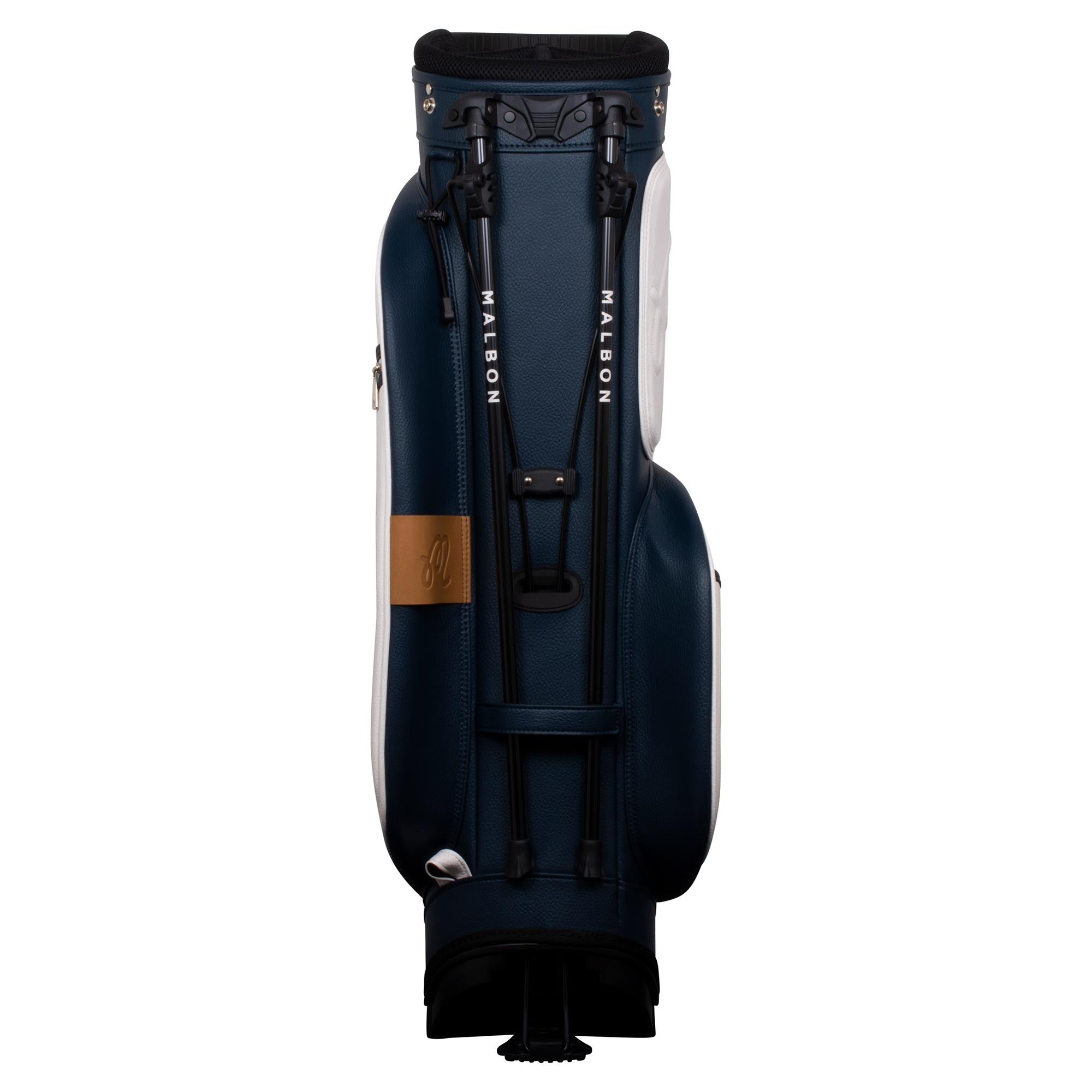 Malbon Golf Cooper Bucket PU Leather Stand Bag Green/Navy