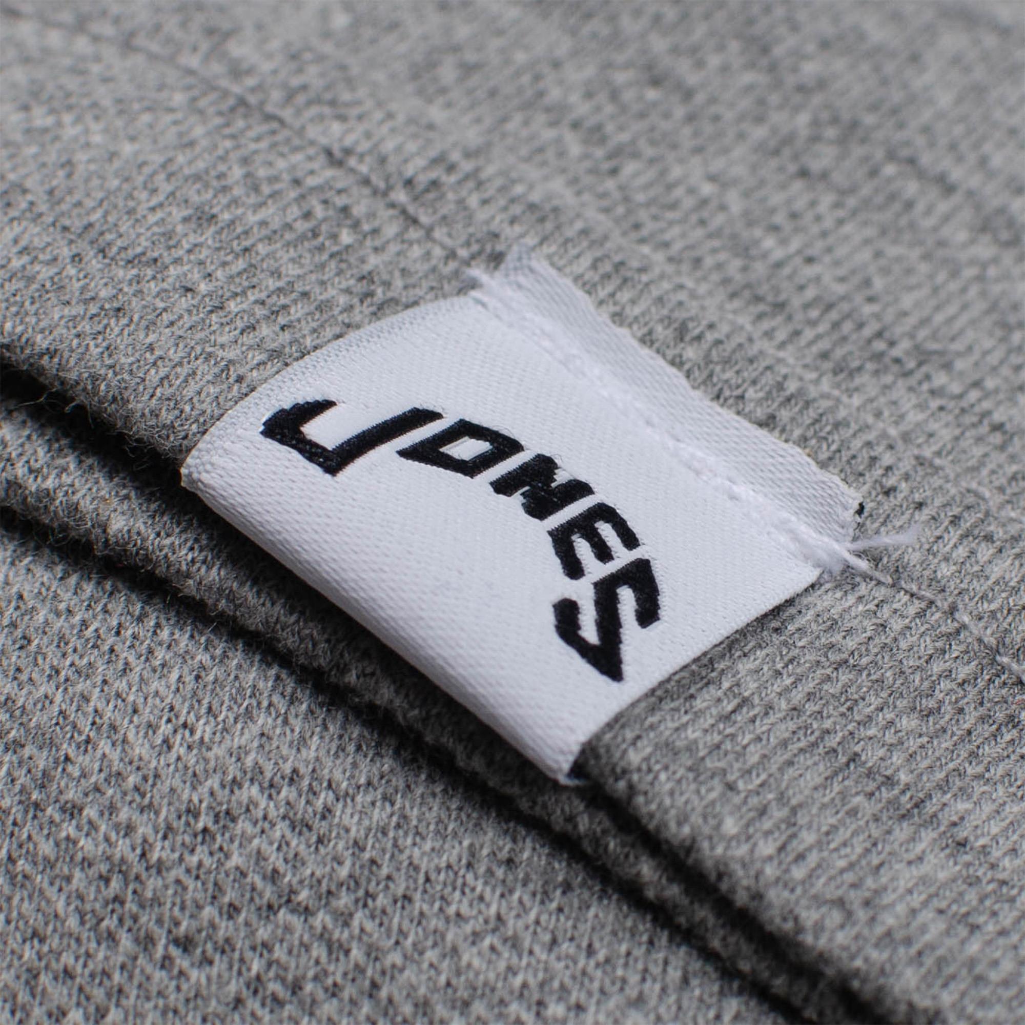 Jones Original Red Golf Bag Badge Mens Polo Shirt Grey