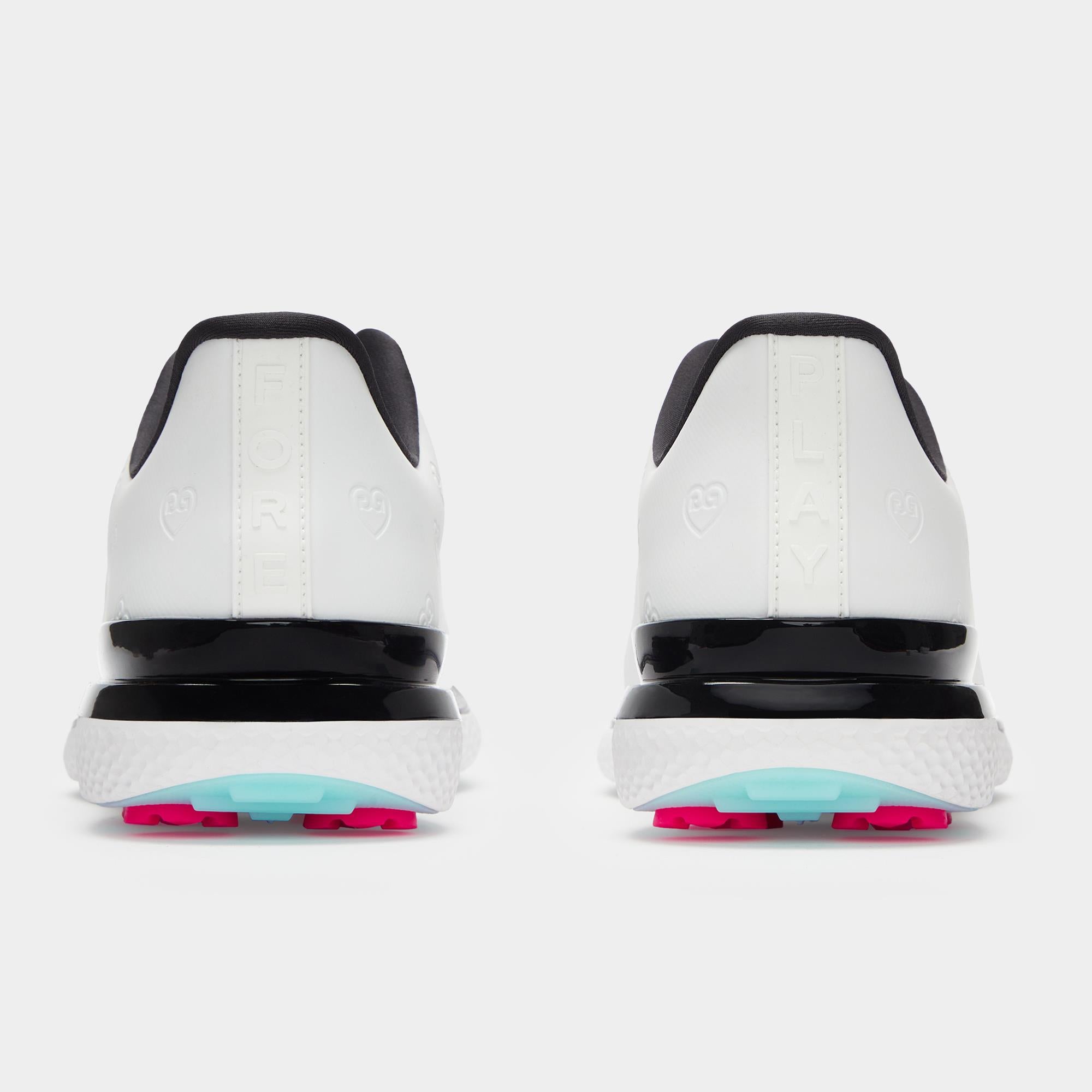 G/FORE Gallivan2r Debossed Heart G's Kiltie Ladies Golf Shoes Snow/Onyx