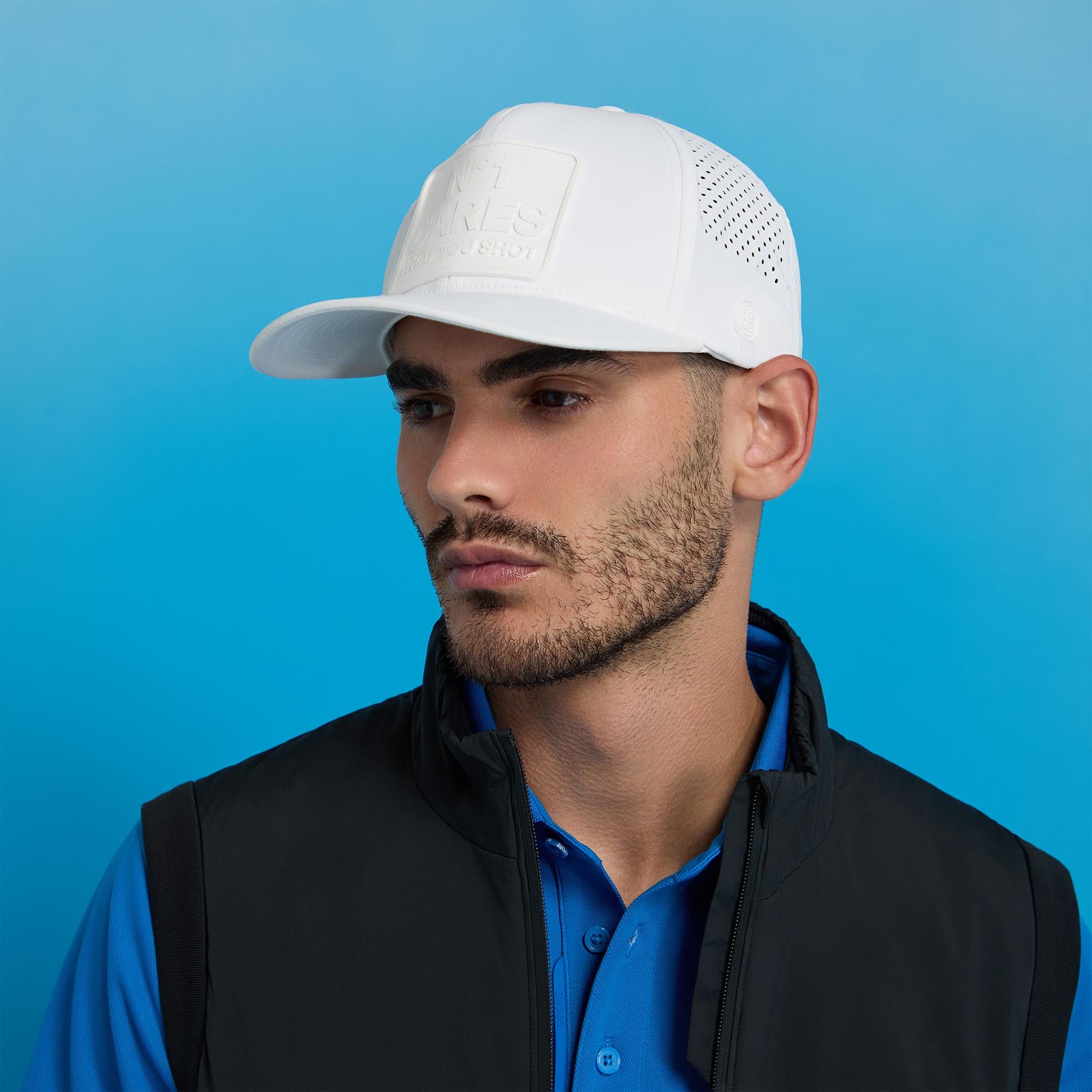 G/FORE No1 Cares What You Shot Mens Snapback Cap Snow