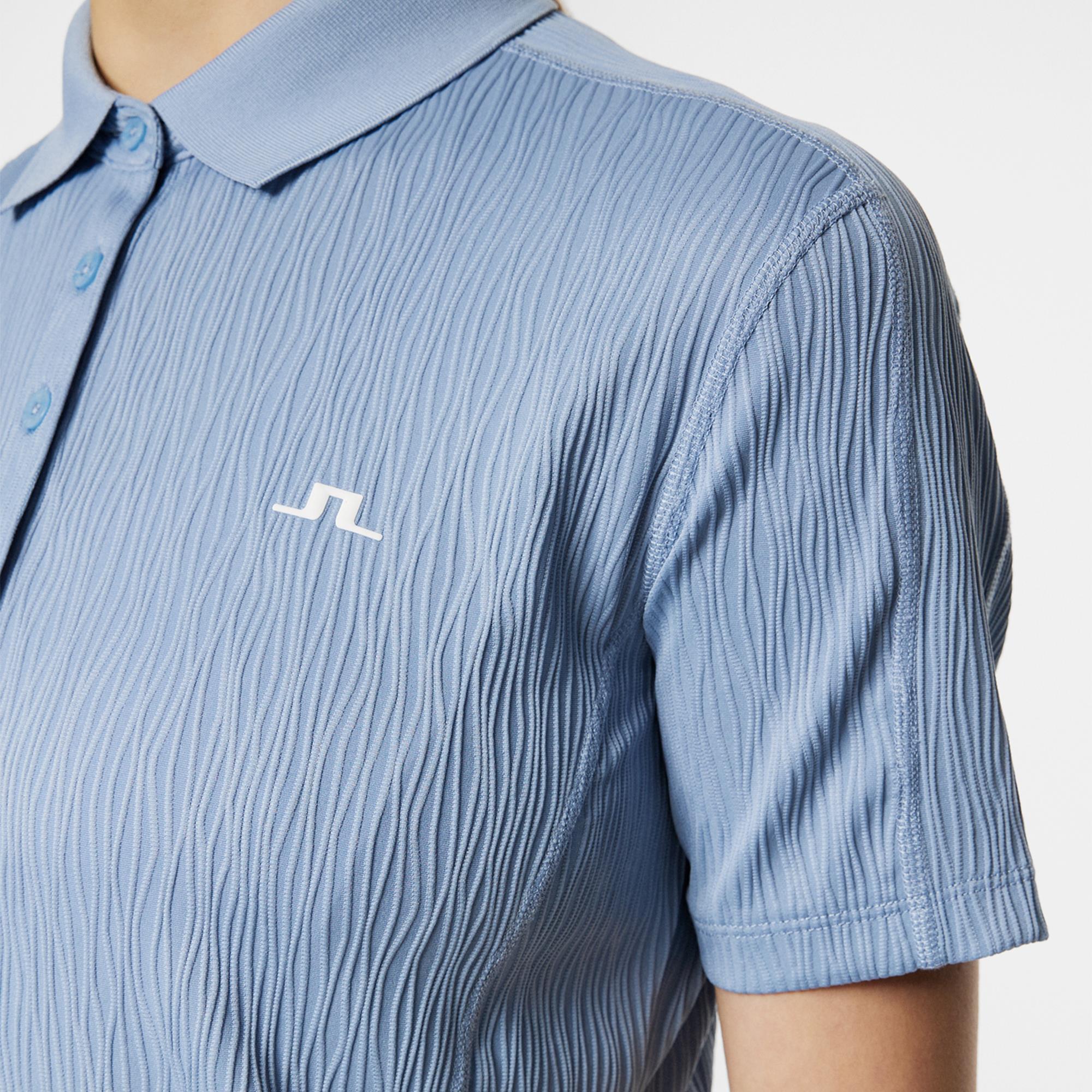 J Lindeberg Izara Ladies Golf Polo Shirt Rain Washed