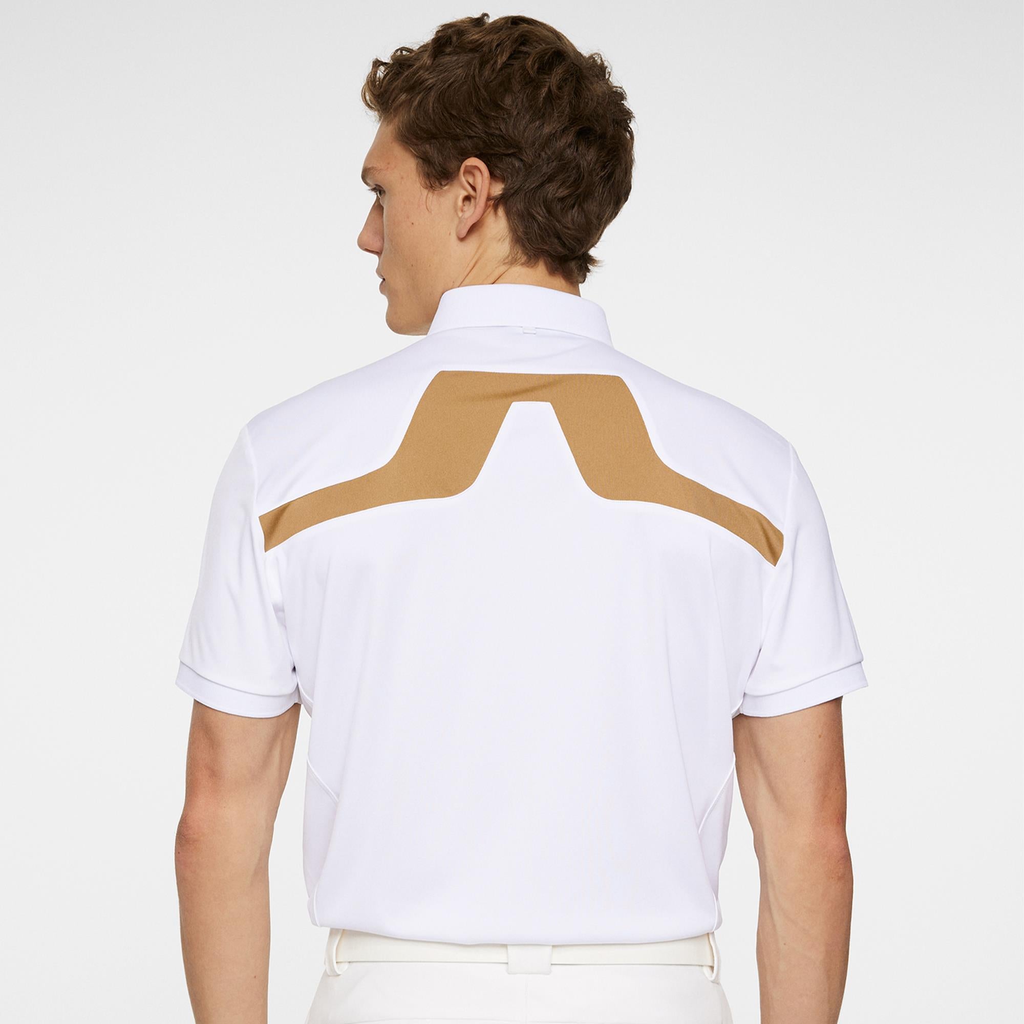J Lindeberg KV Mens Golf Polo Shirt White