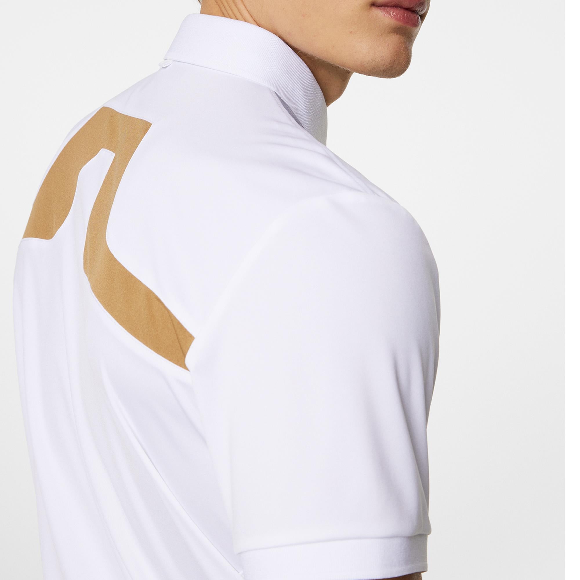 J Lindeberg KV Mens Golf Polo Shirt White