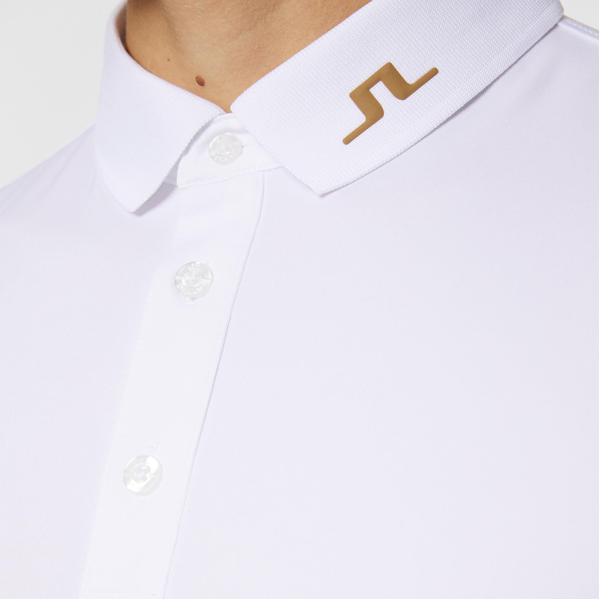 J Lindeberg KV Mens Golf Polo Shirt White