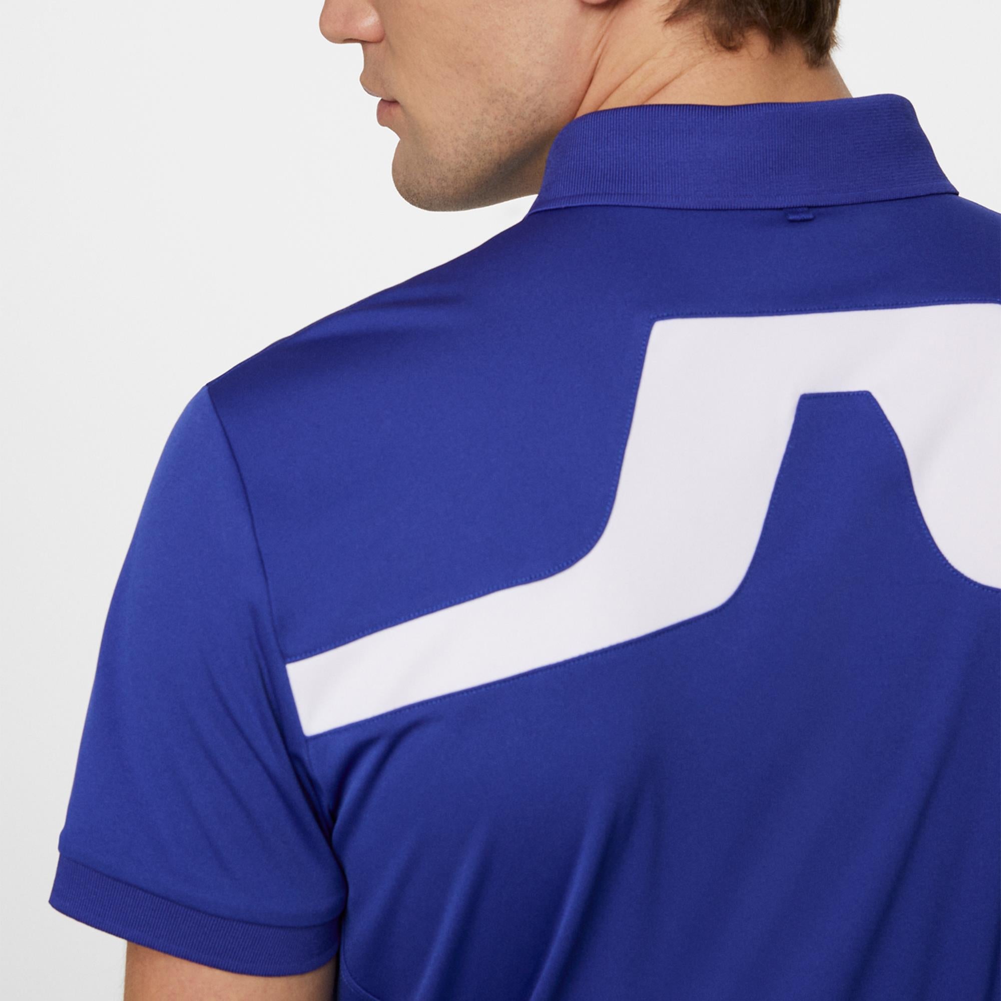 J Lindeberg KV Mens Golf Polo Shirt Clematis Blue
