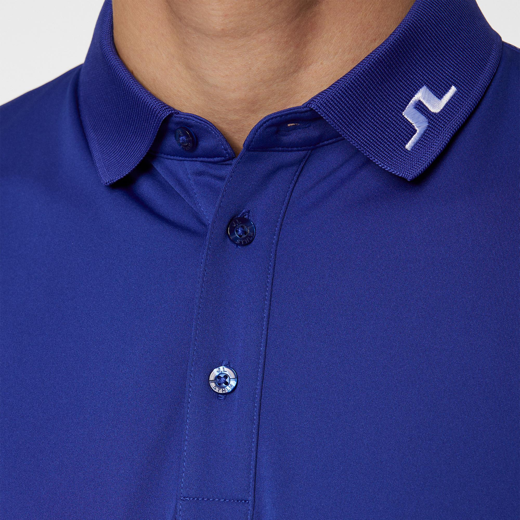 J Lindeberg Heath Mens Golf Polo Shirt Clematis Blue
