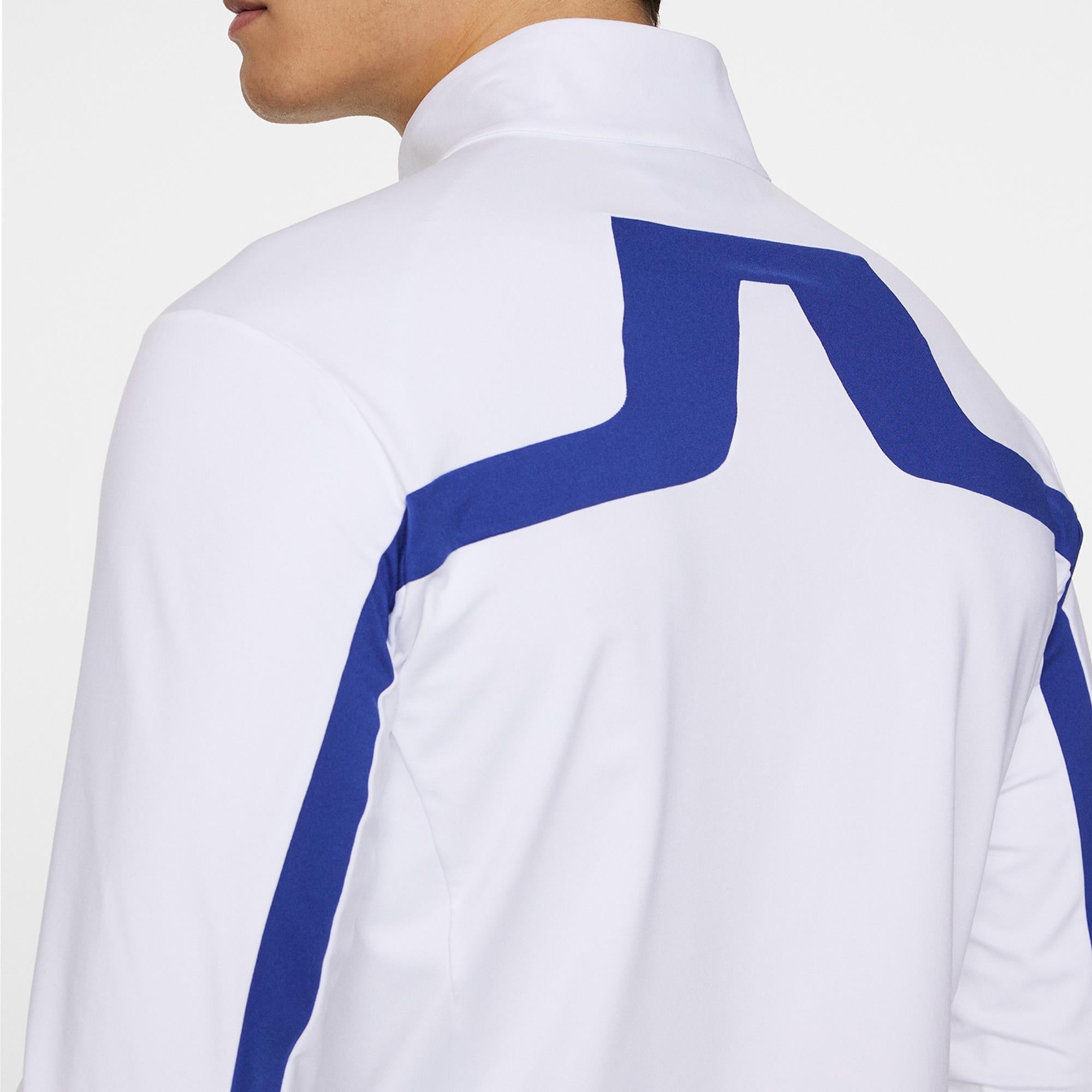 J Lindeberg Jarvis Mens Golf Mid Layer Clematis Blue