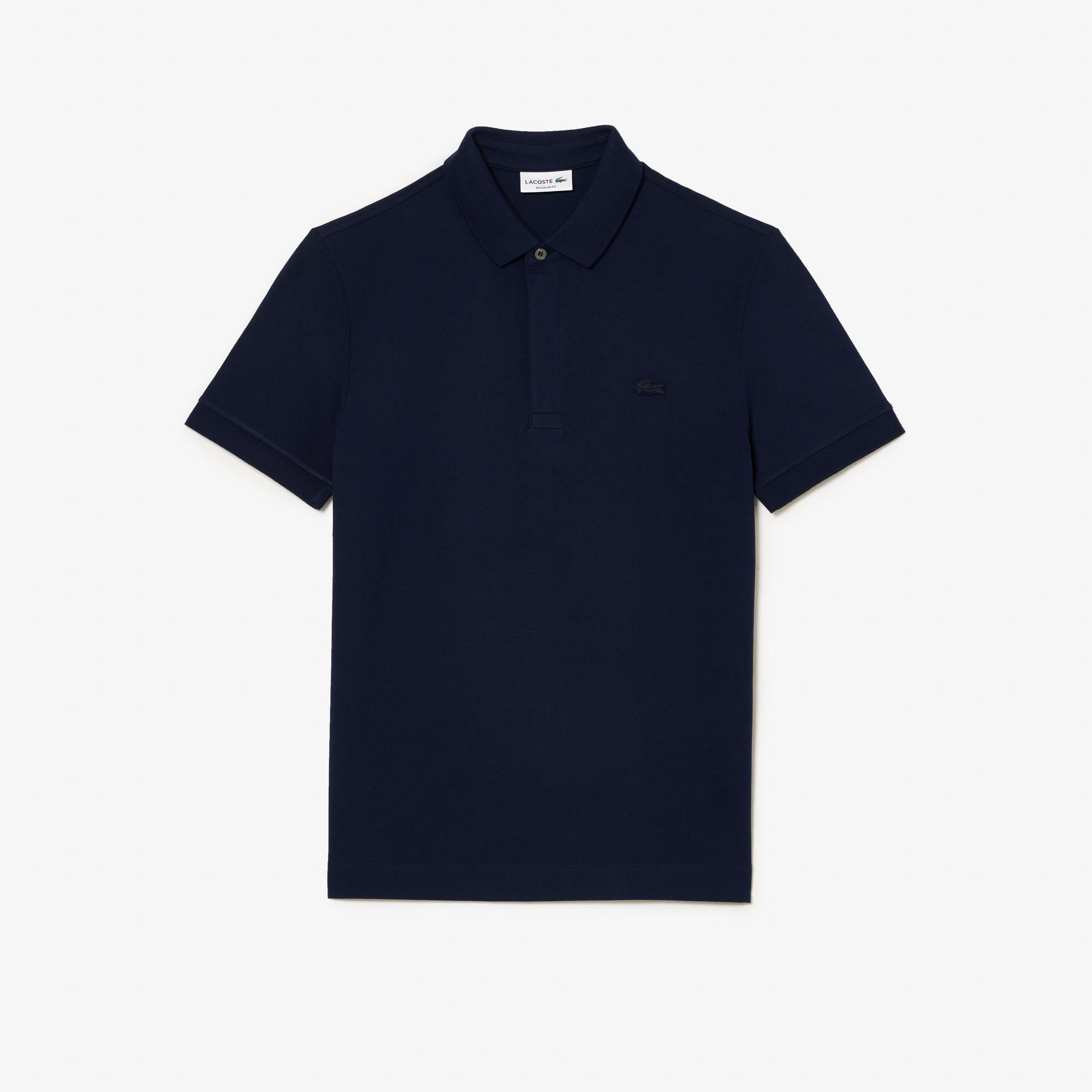 Lacoste Mens Regular Fit Paris Polo Shirt Navy
