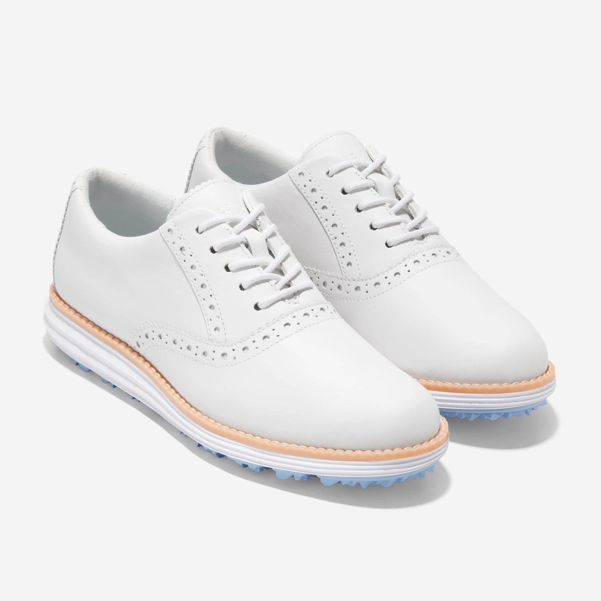 Cole Haan ØriginalGrand Shortwing Ladies Golf Shoe Optic White/Bluebell