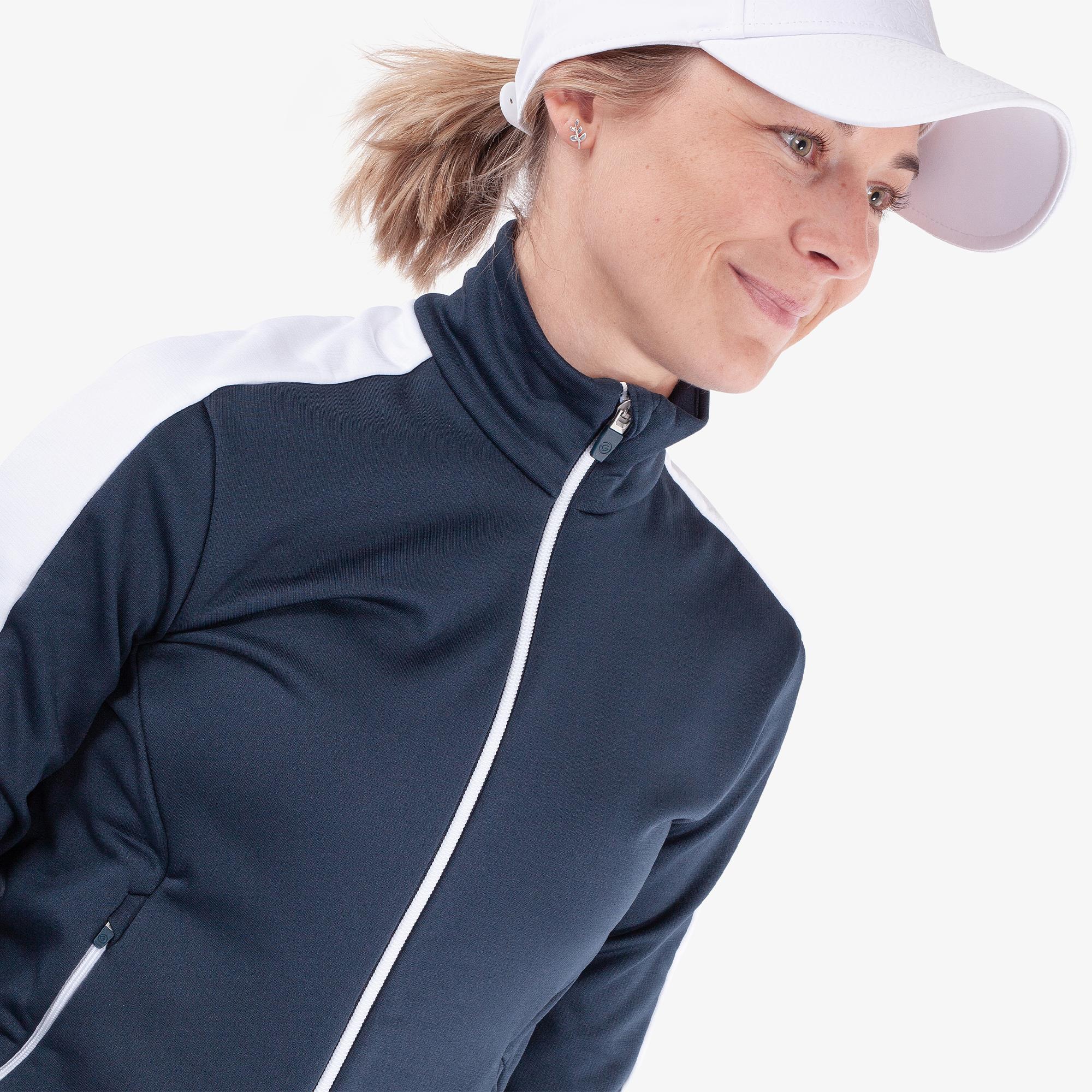 Galvin Green Dixie Insula Ladies Golf Mid Layer Navy/White