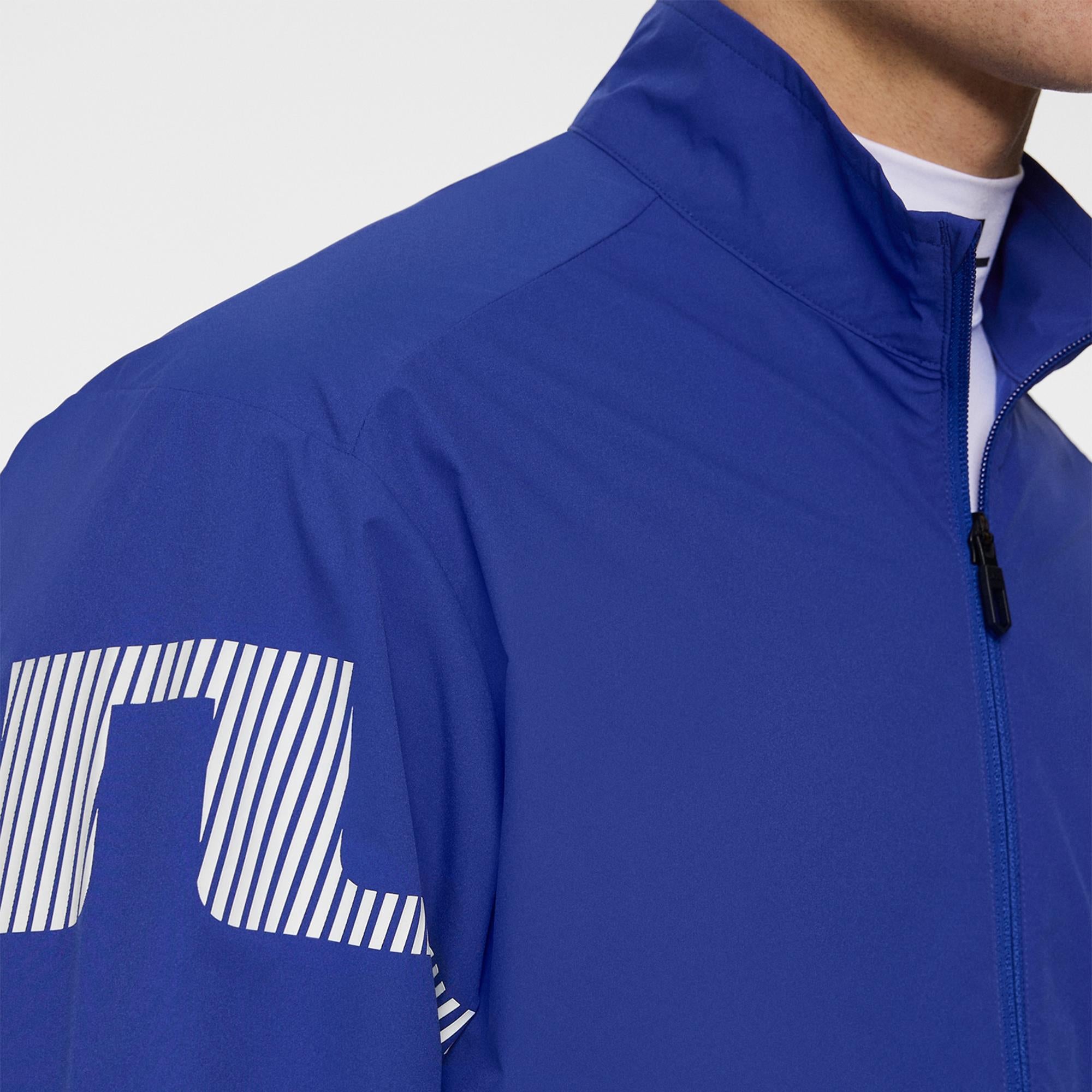 J Lindeberg Heath Mens Golf Wind Jacket Clematis Blue