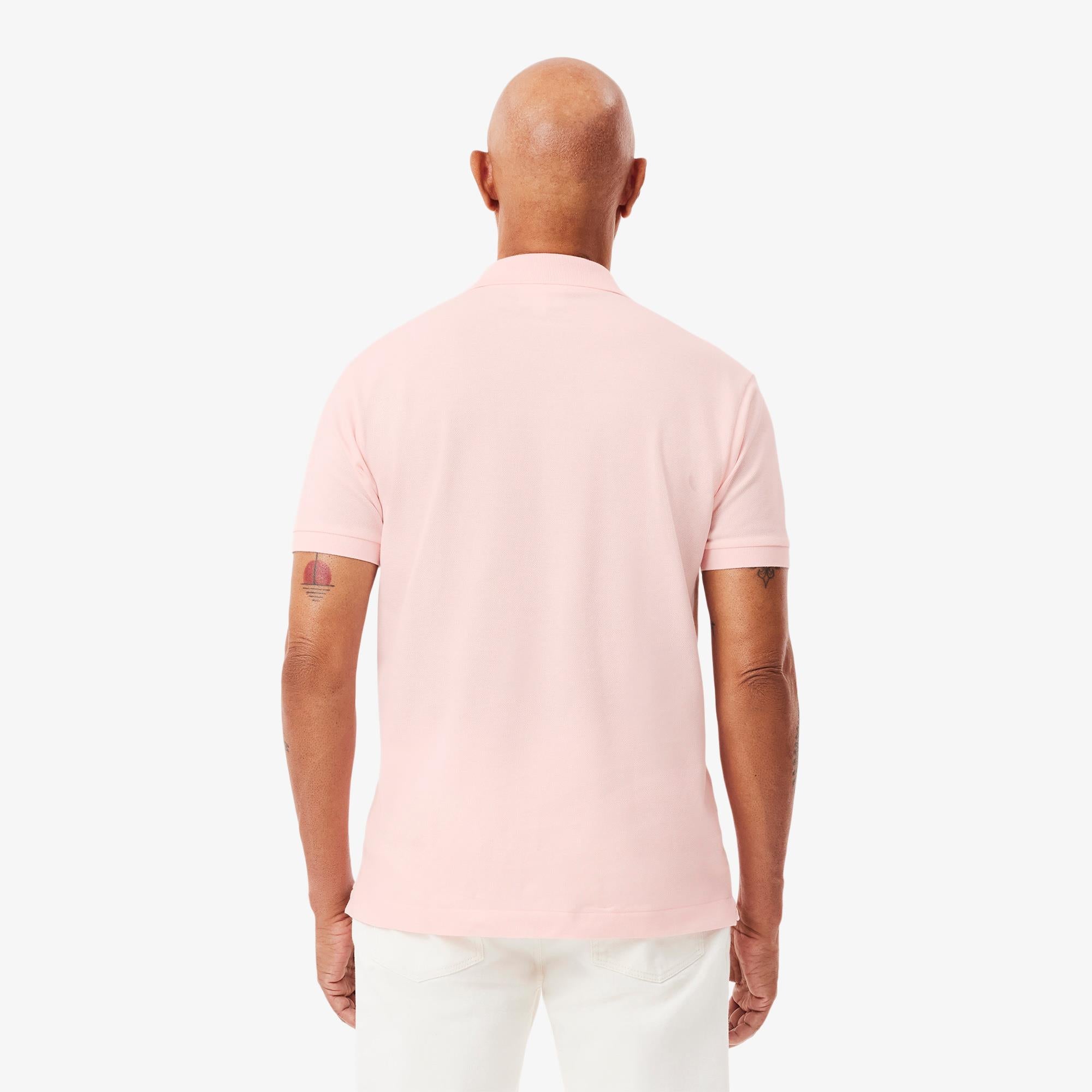 Mens Lacoste L1212 Classic Fit Polo Shirt Flamingo Pink