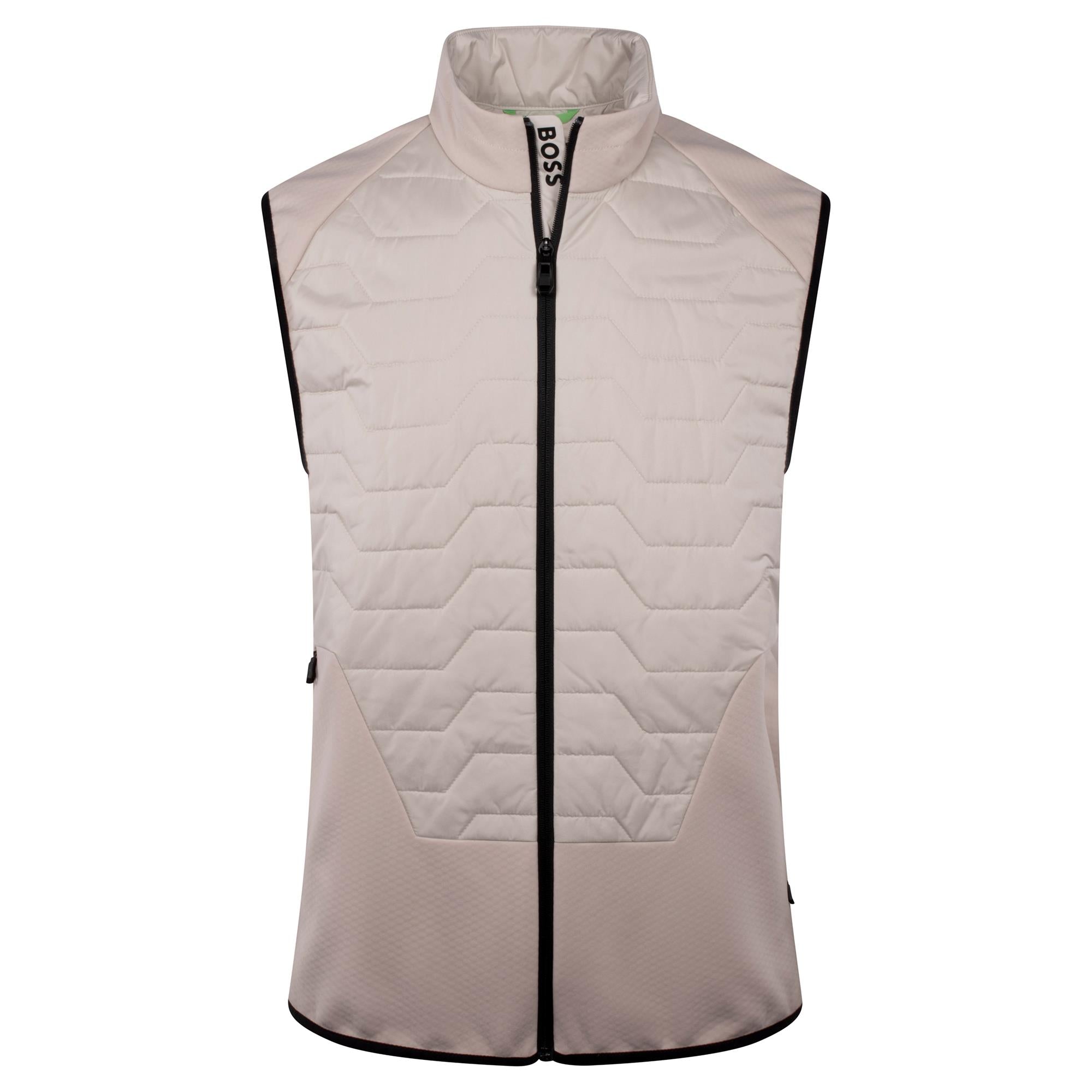 Boss V_Wilder Padded Mens Gilet Open Beige