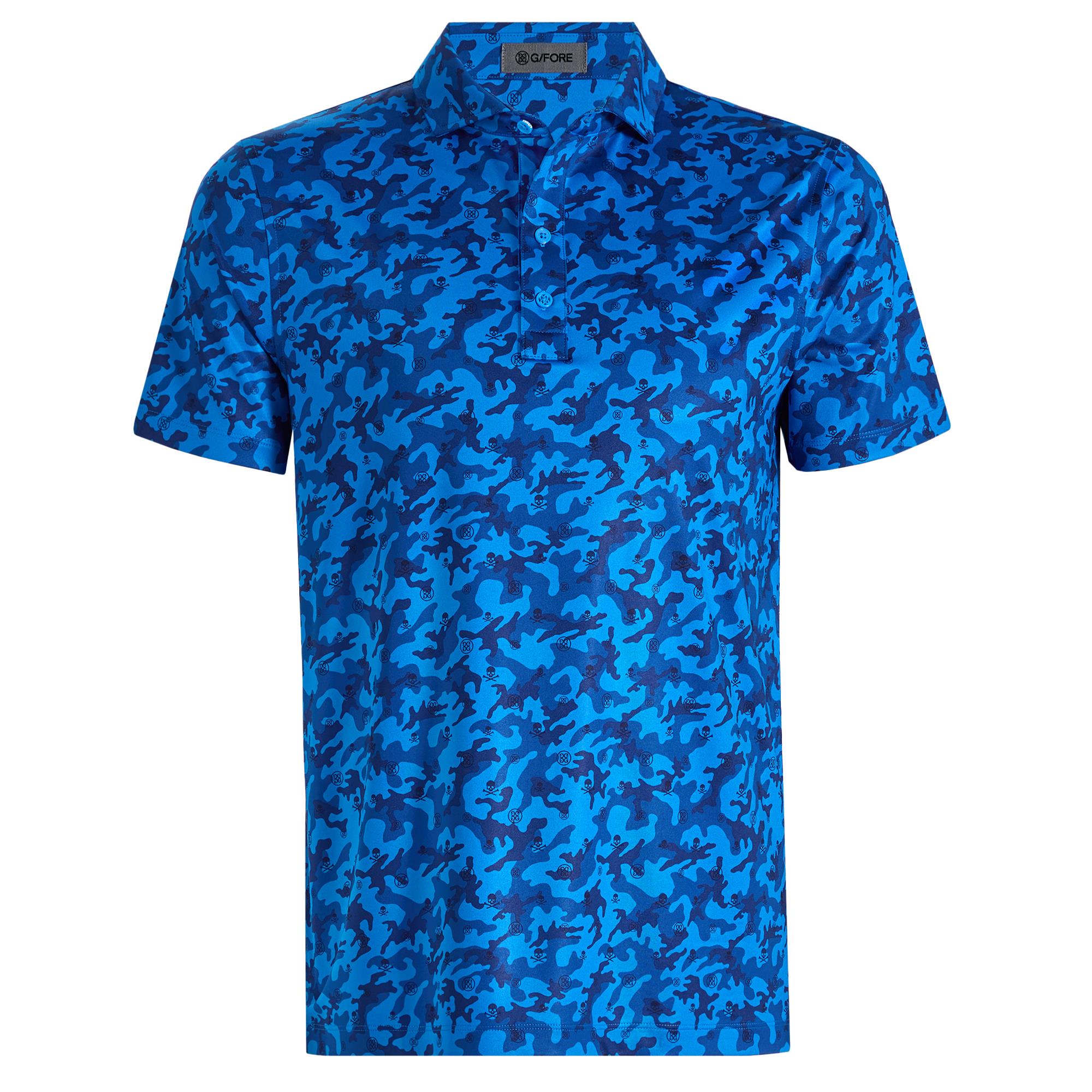 G/FORE Mapped Icon Camo Tech Jersey Mens Golf Polo Lisbon