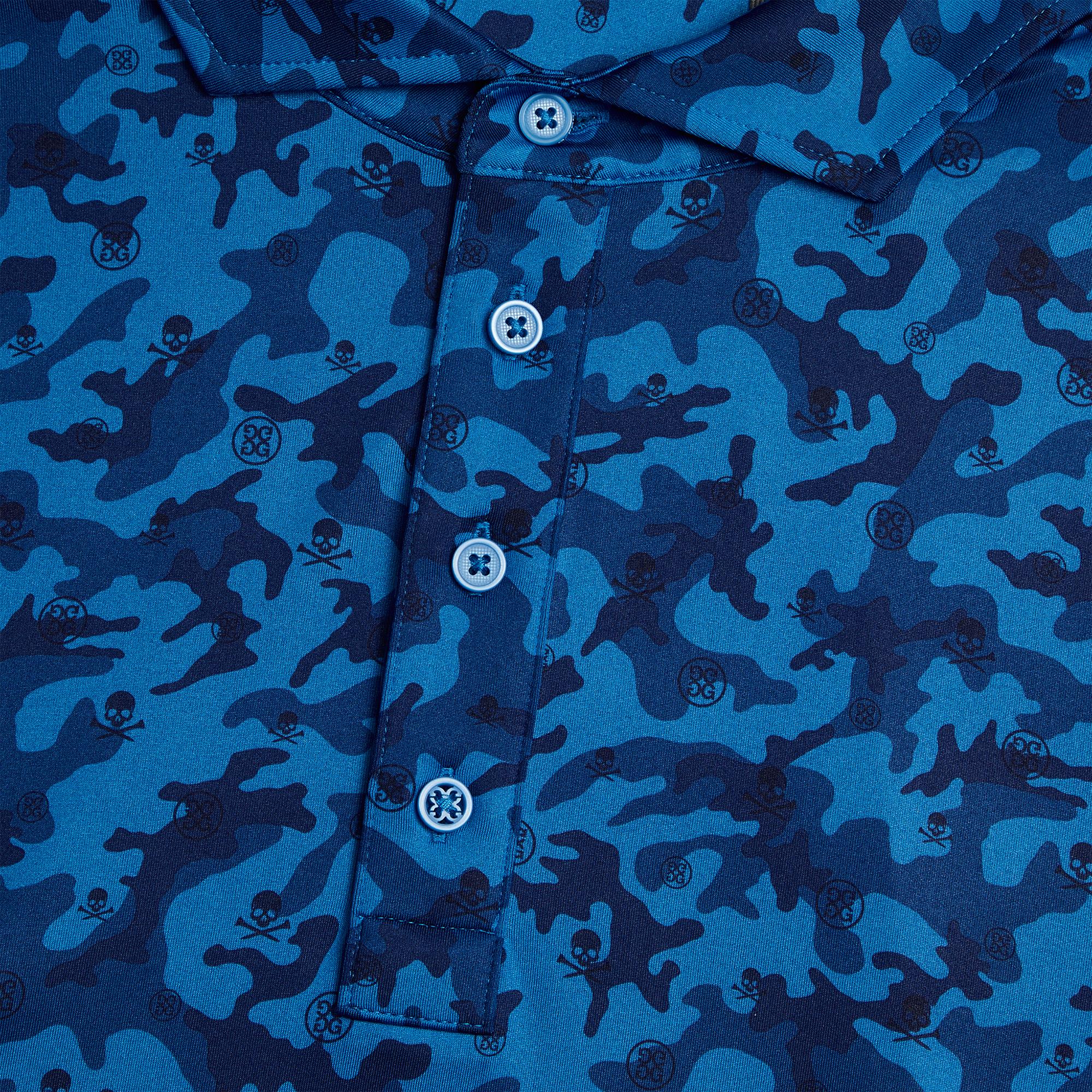 G/FORE Mapped Icon Camo Tech Jersey Mens Golf Polo Lisbon