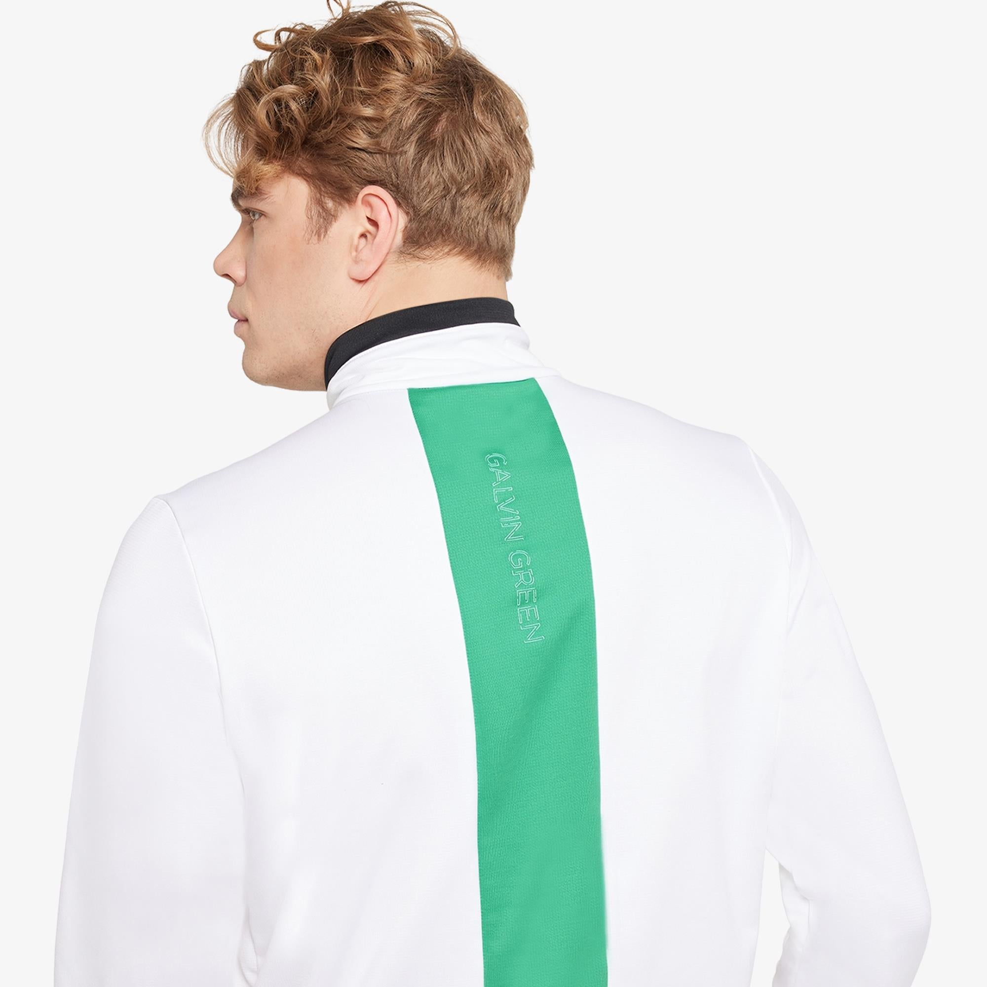 Galvin Green Dario Insula Mens Golf Mid Layer White/Golf Green
