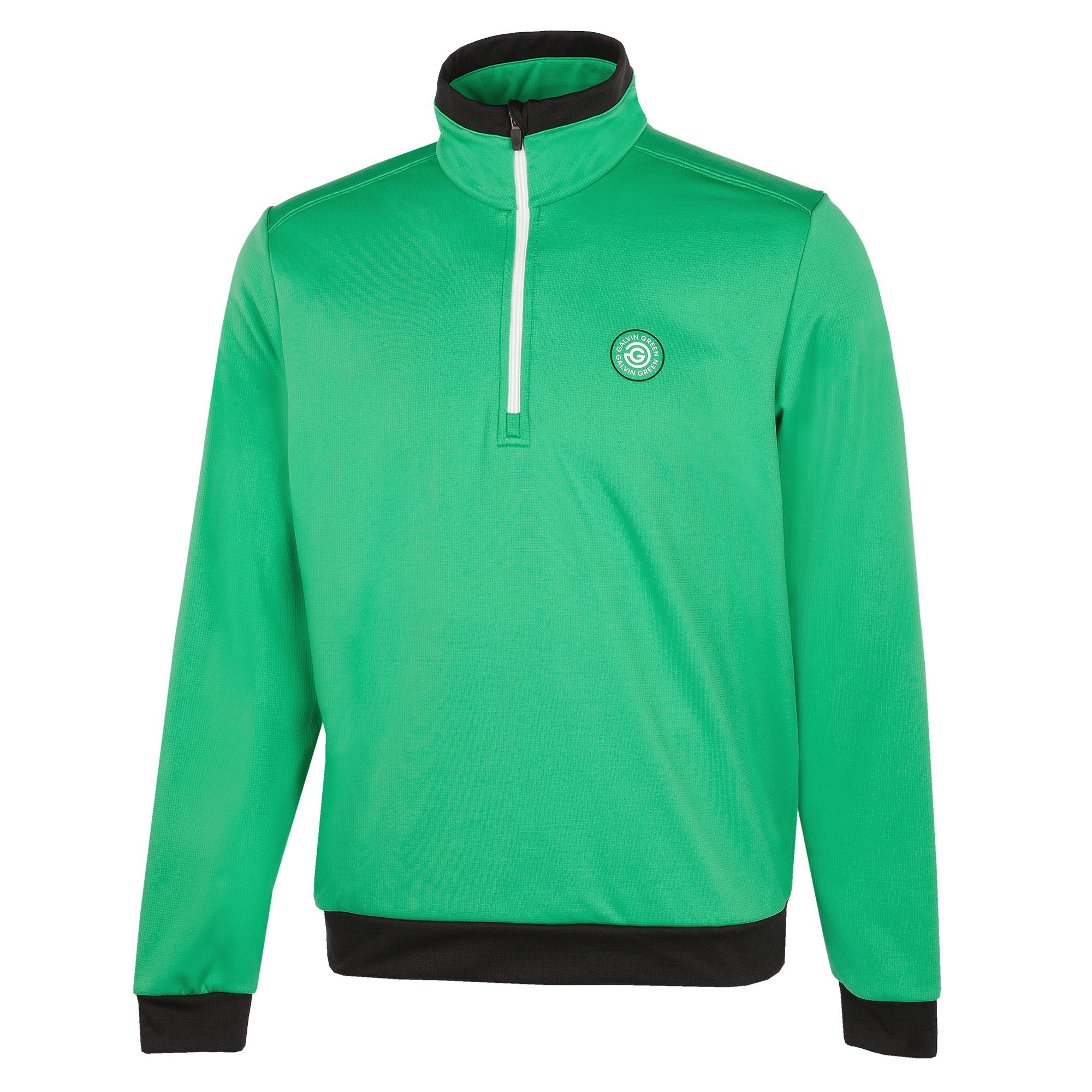 Galvin Green Dario Insula Mens Golf Mid Layer Golf Green/White