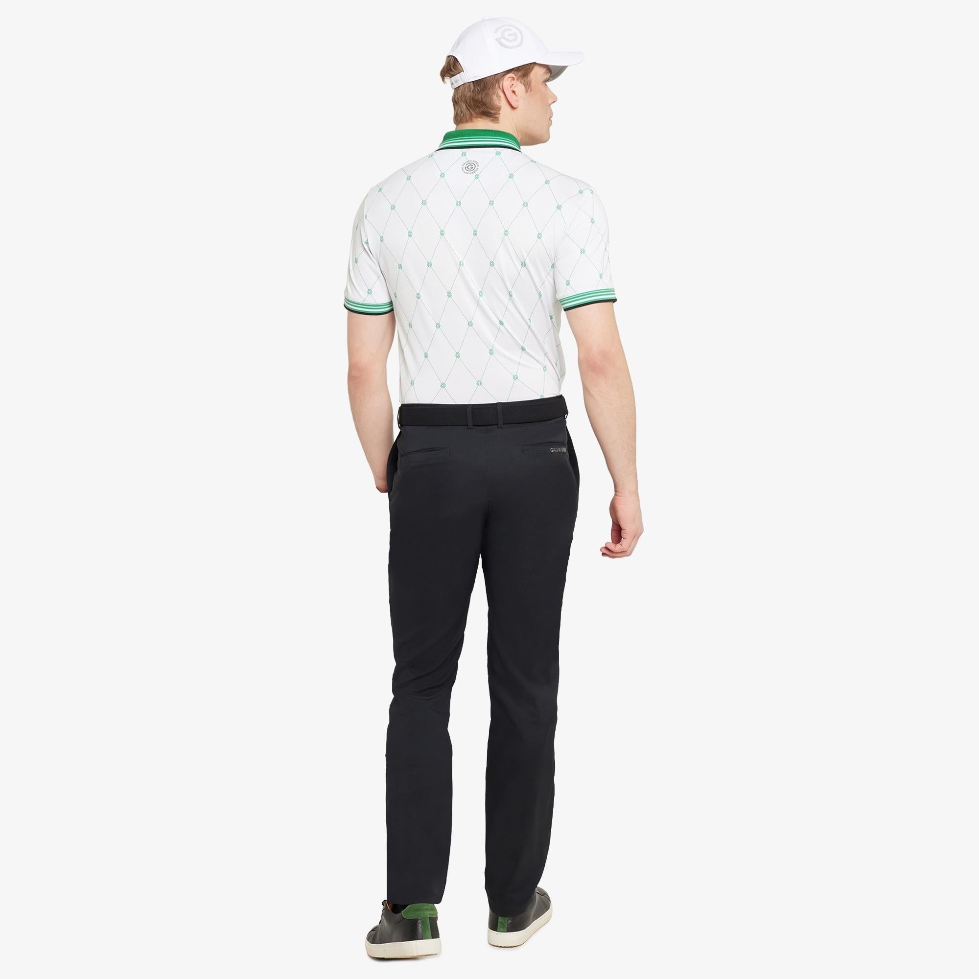 Galvin Green Miguel Ventil8+ Mens Golf Polo Shirt White/Golf Green