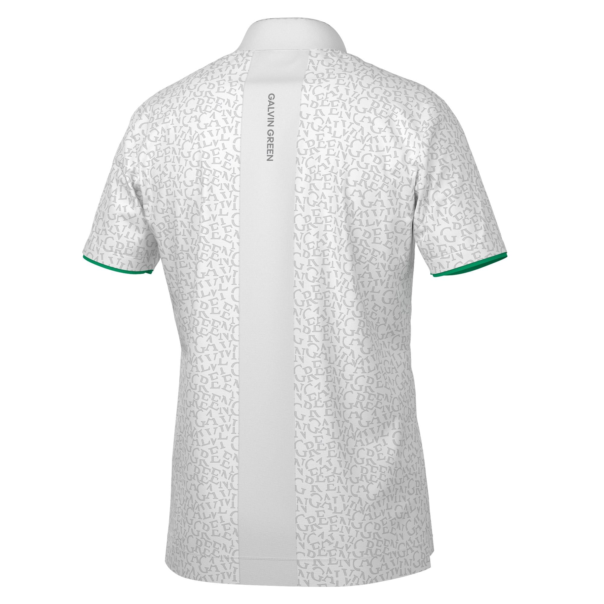 Galvin Green Milton Ventil8+ Mens Golf Polo Shirt White/Golf Green