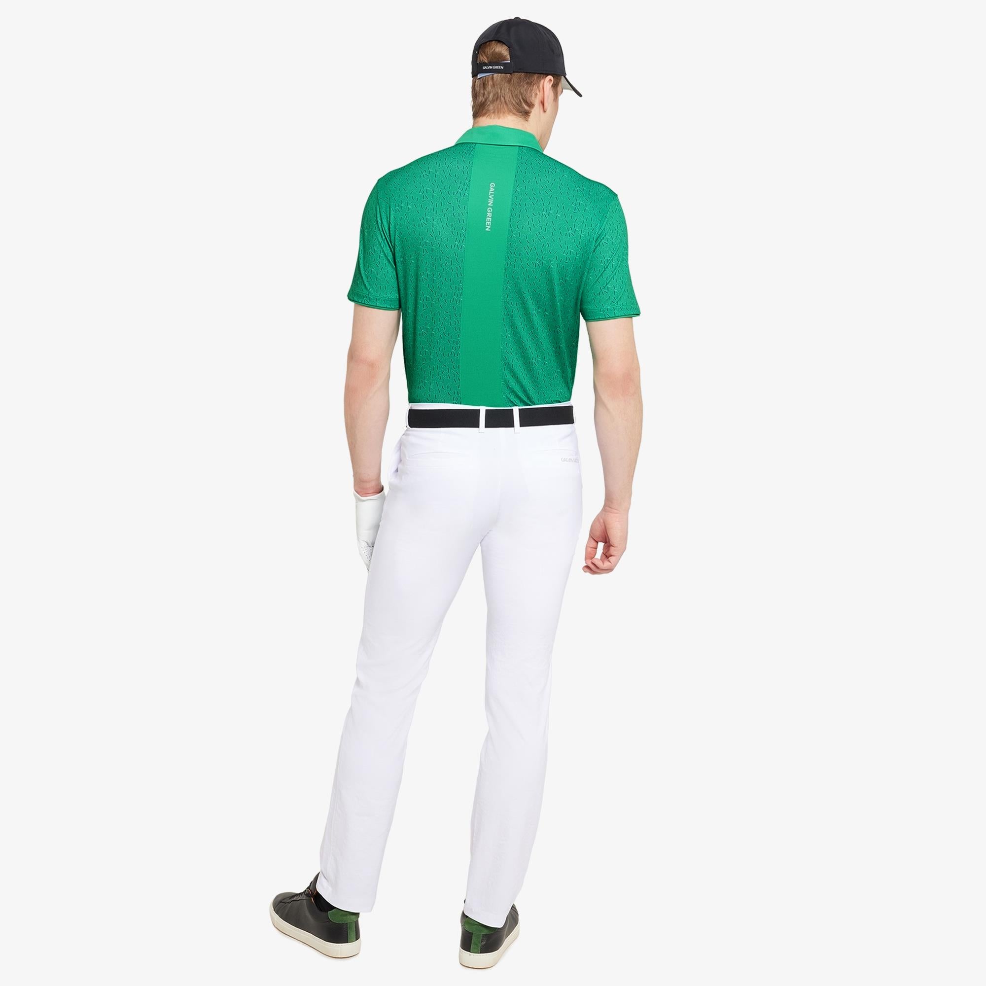 Galvin Green Milton Ventil8+ Mens Golf Polo Shirt Golf Green/White