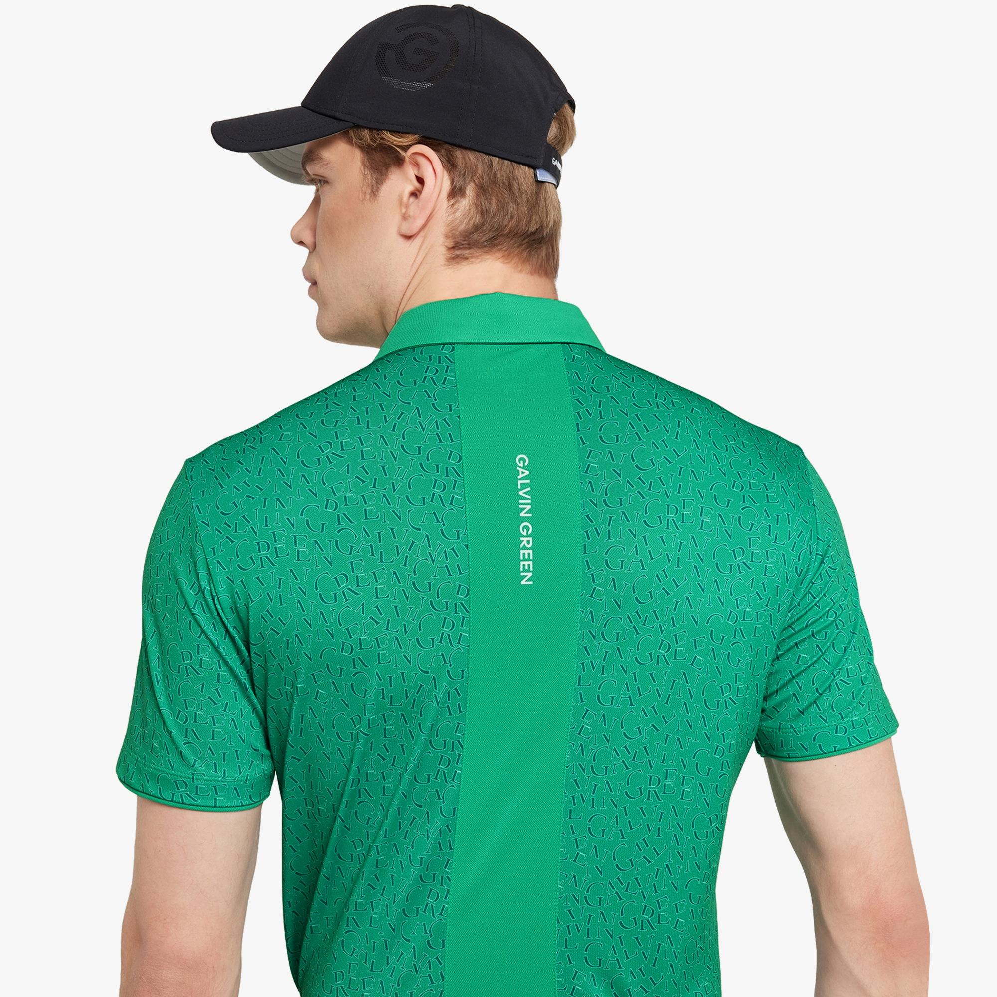 Galvin Green Milton Ventil8+ Mens Golf Polo Shirt Golf Green/White