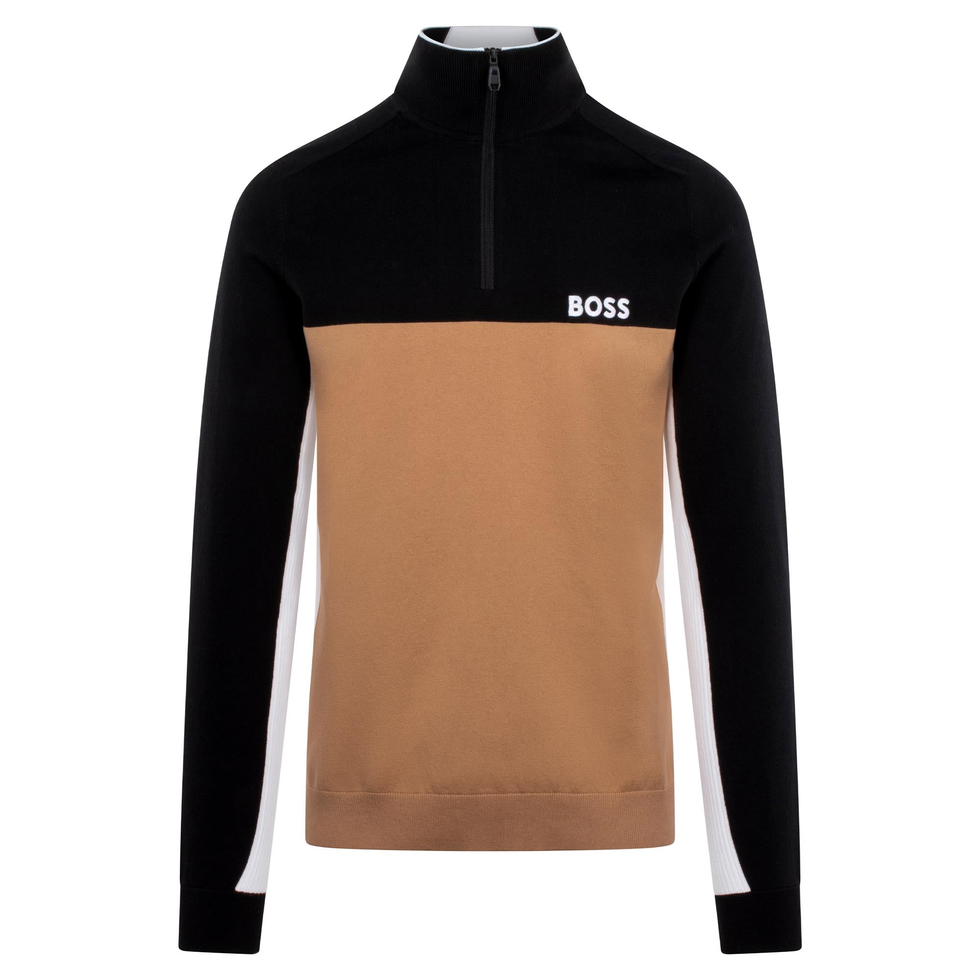 Boss K_Hydro-X_1 Cotton Blend Mens Sweater Black