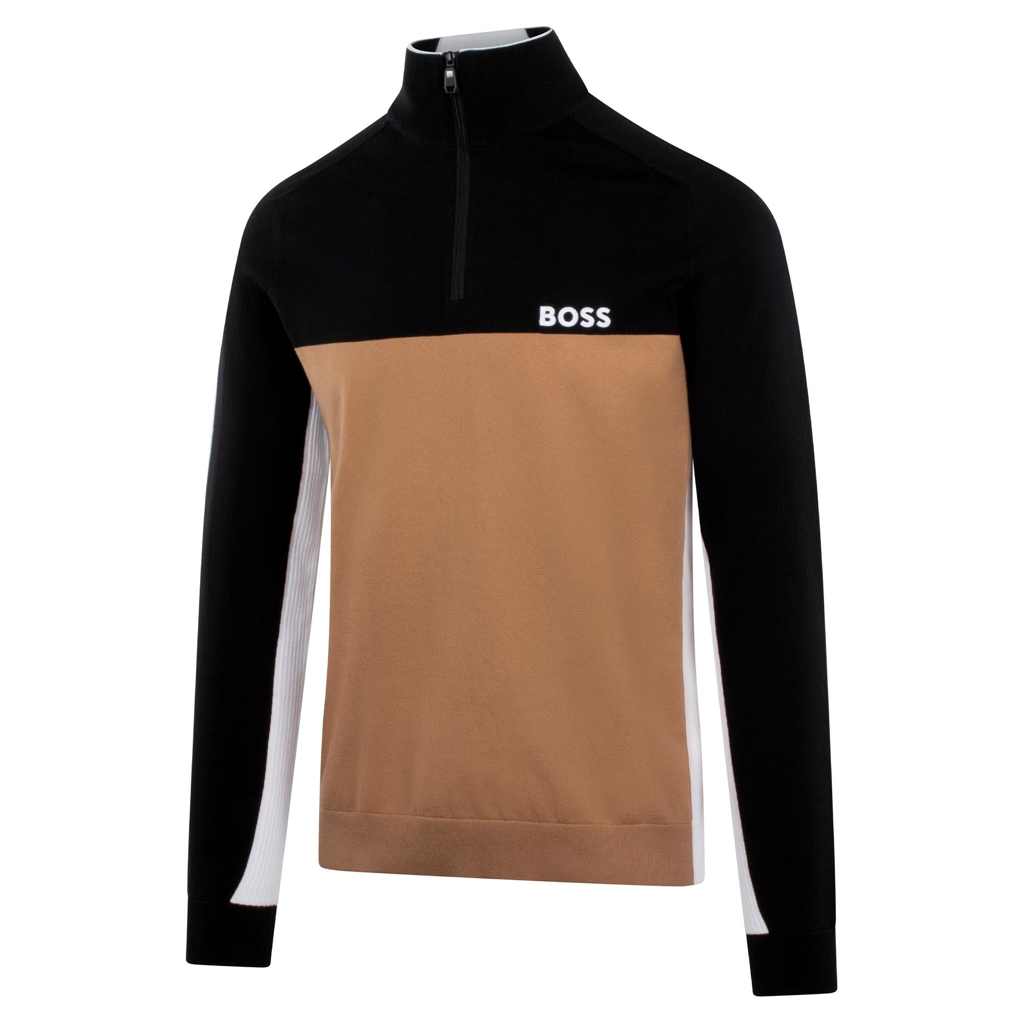 Boss K_Hydro-X_1 Cotton Blend Mens Sweater Black