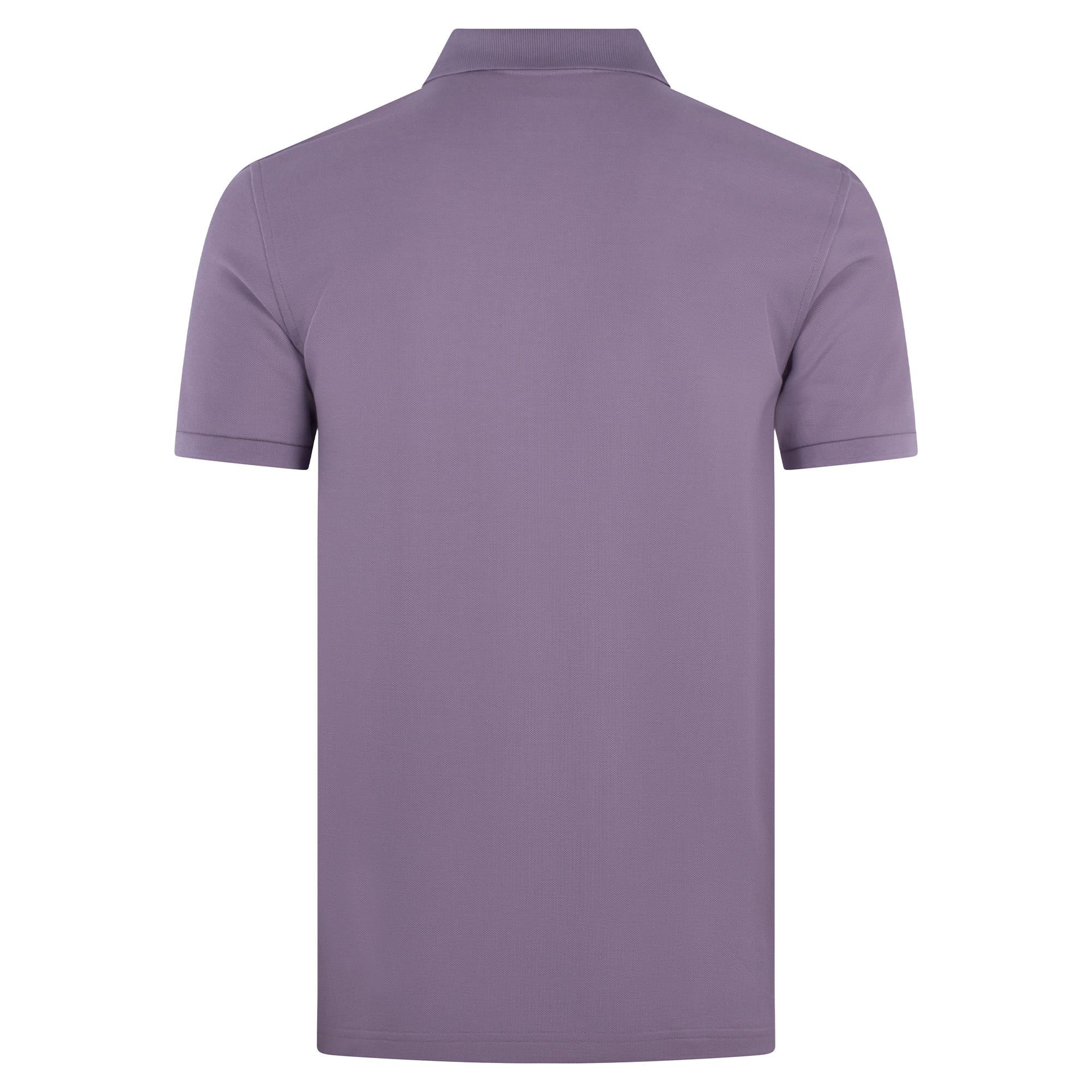 Psycho Bunny Classic Pique Polo Shirt Lavender Grey