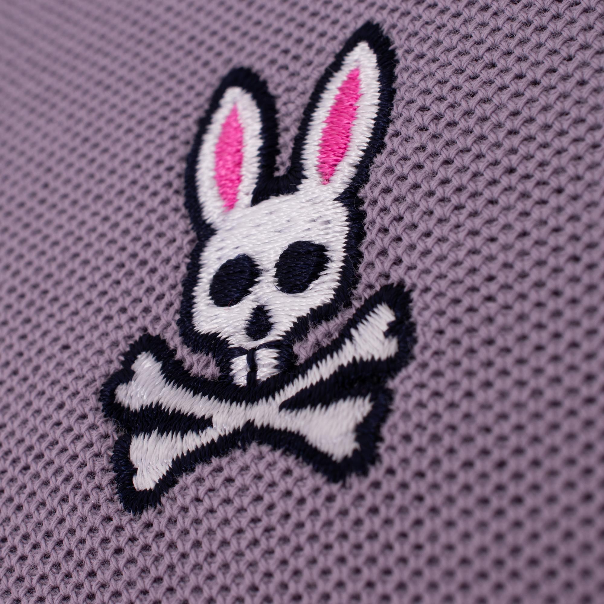 Psycho Bunny Classic Pique Polo Shirt Lavender Grey