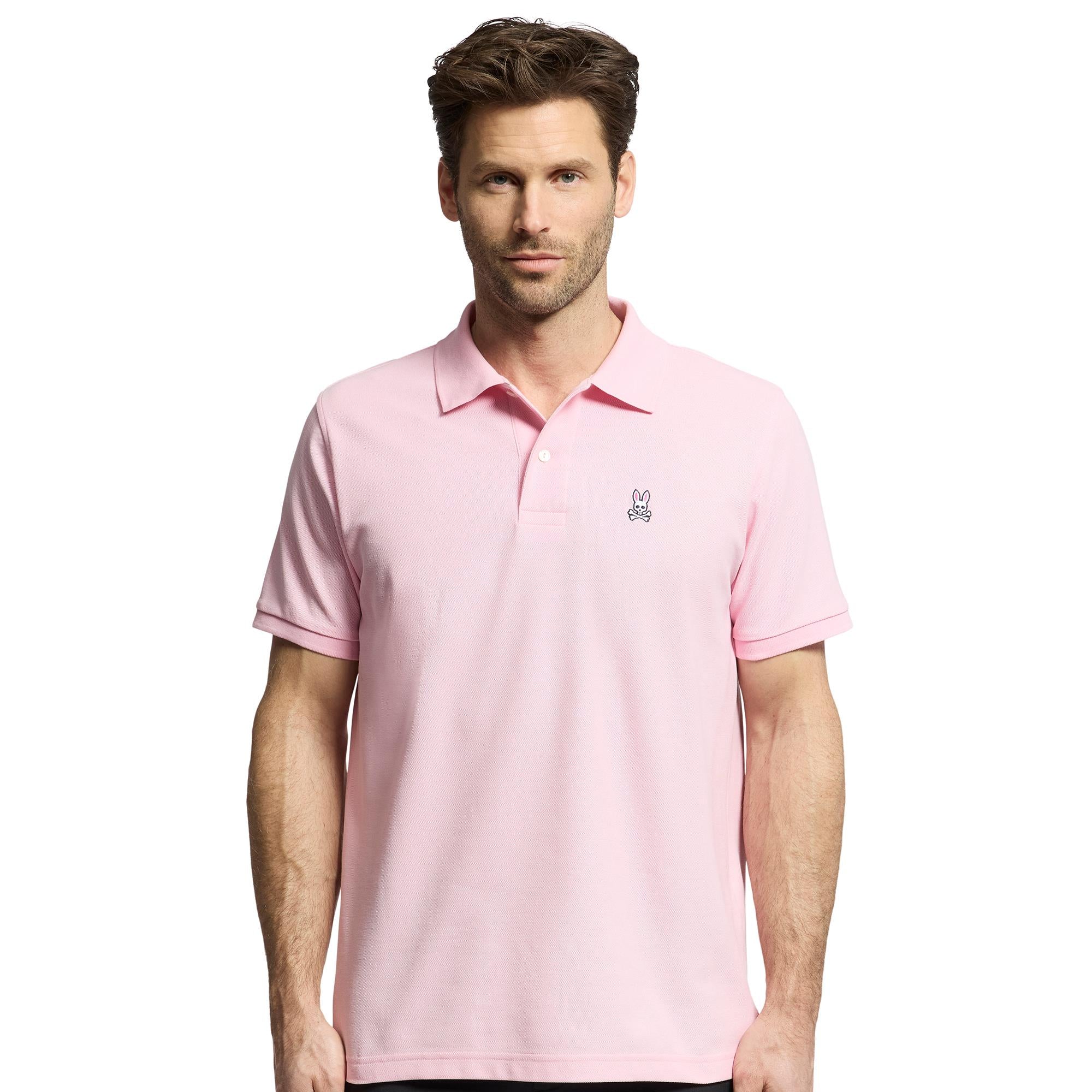 Psycho Bunny Classic Pique Polo Shirt Romance Rose
