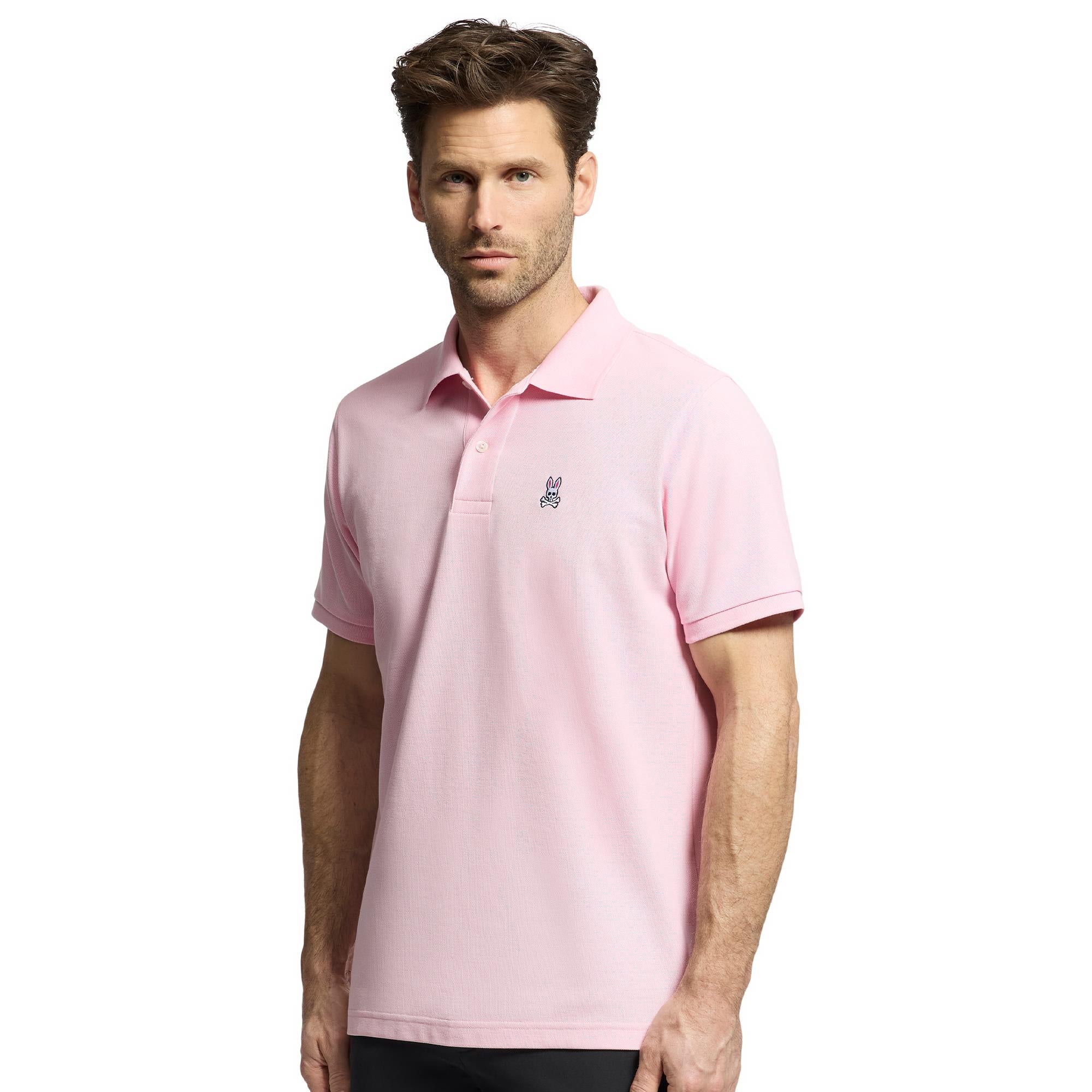 Psycho Bunny Classic Pique Polo Shirt Romance Rose