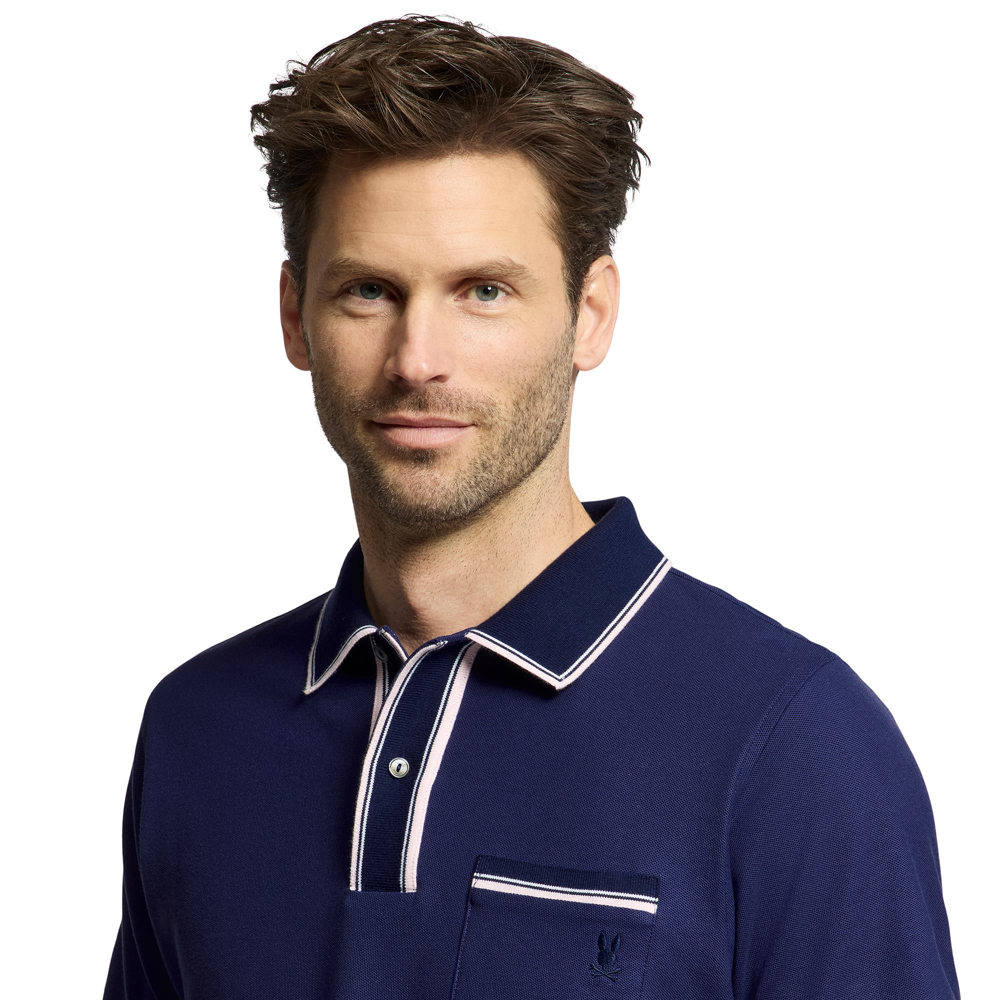 Psycho Bunny Bradford Pique Polo Shirt Evening Blue