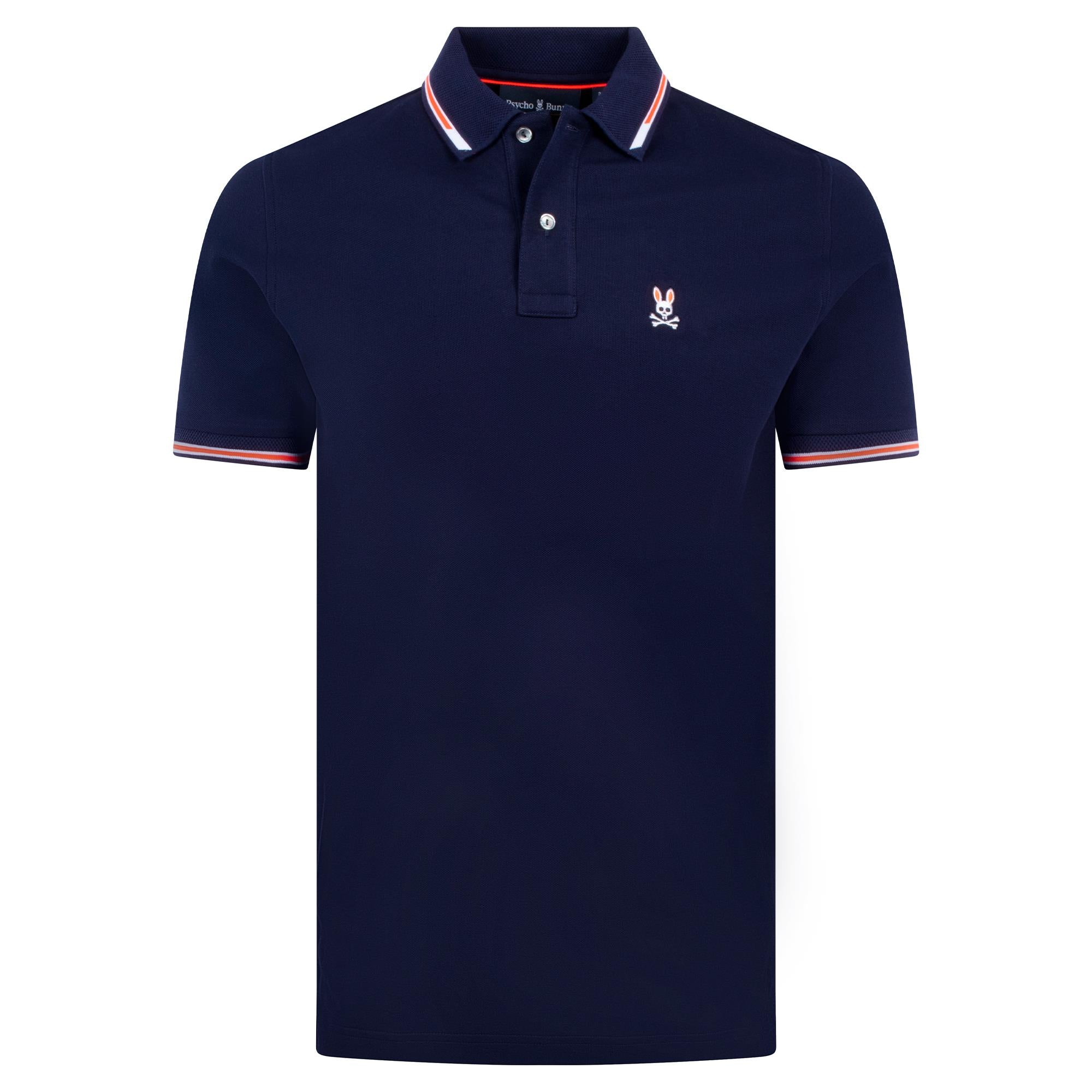 Psycho Bunny Stirling Pique Polo Shirt Evening Blue