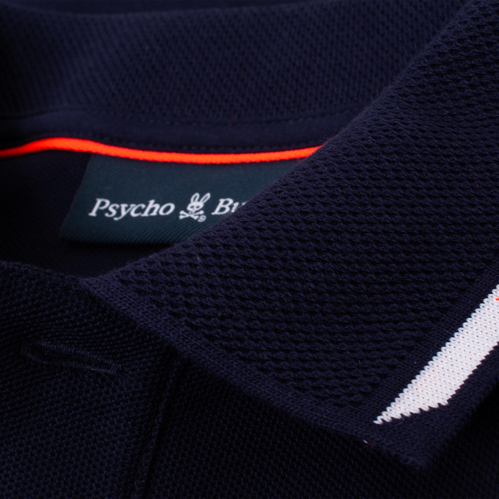 Psycho Bunny Stirling Pique Polo Shirt Evening Blue