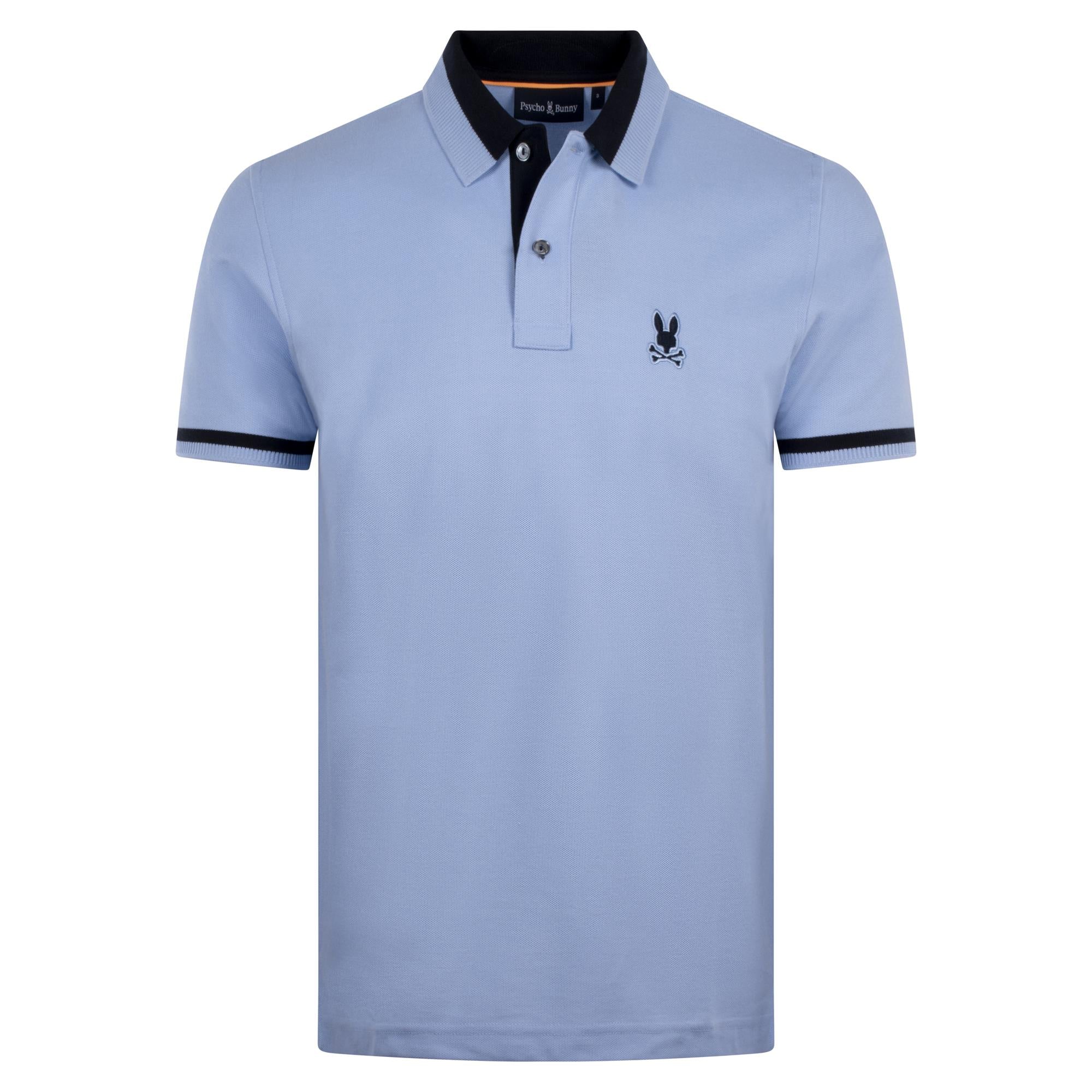 Psycho Bunny Newman Pique Polo Shirt Serenity