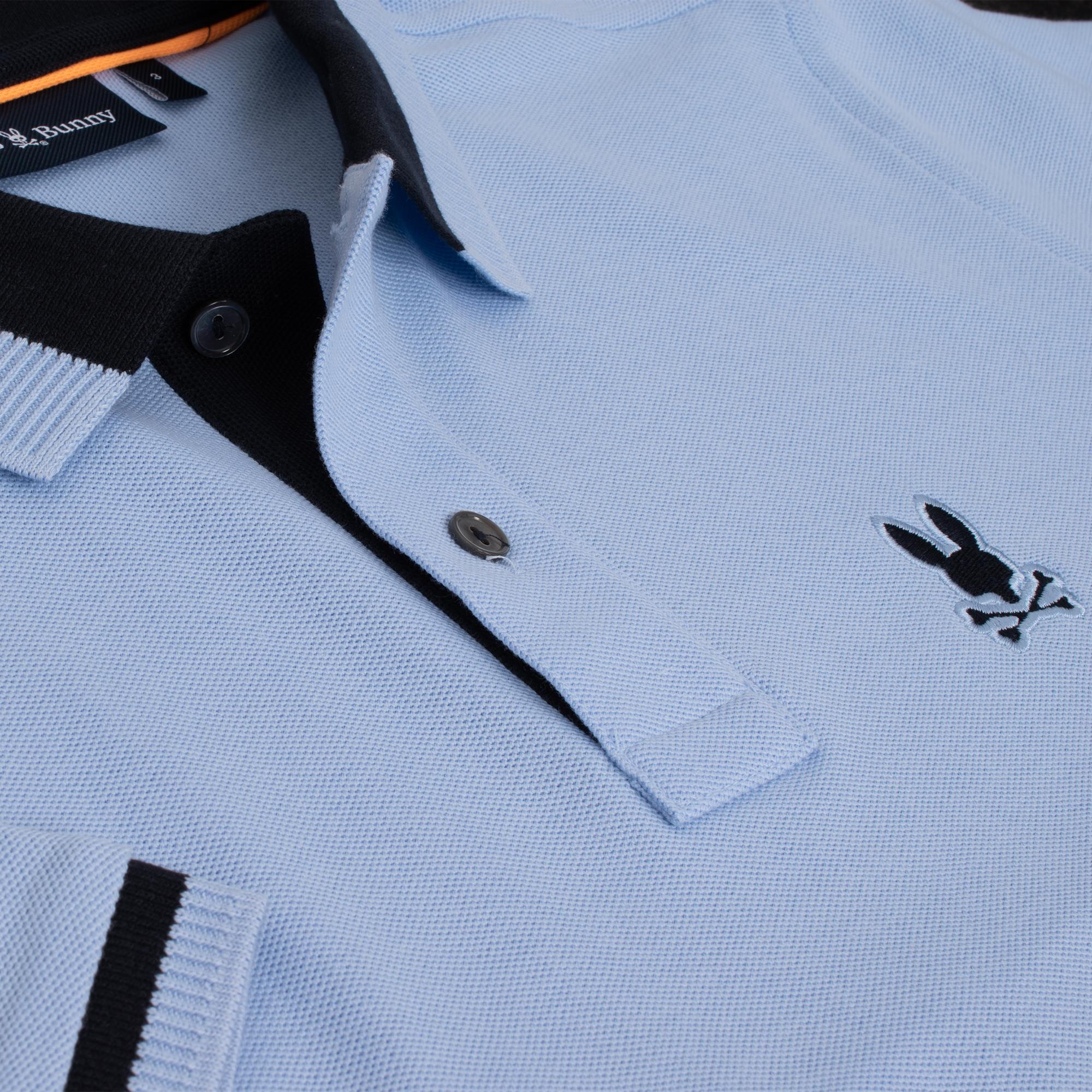 Psycho Bunny Newman Pique Polo Shirt Serenity