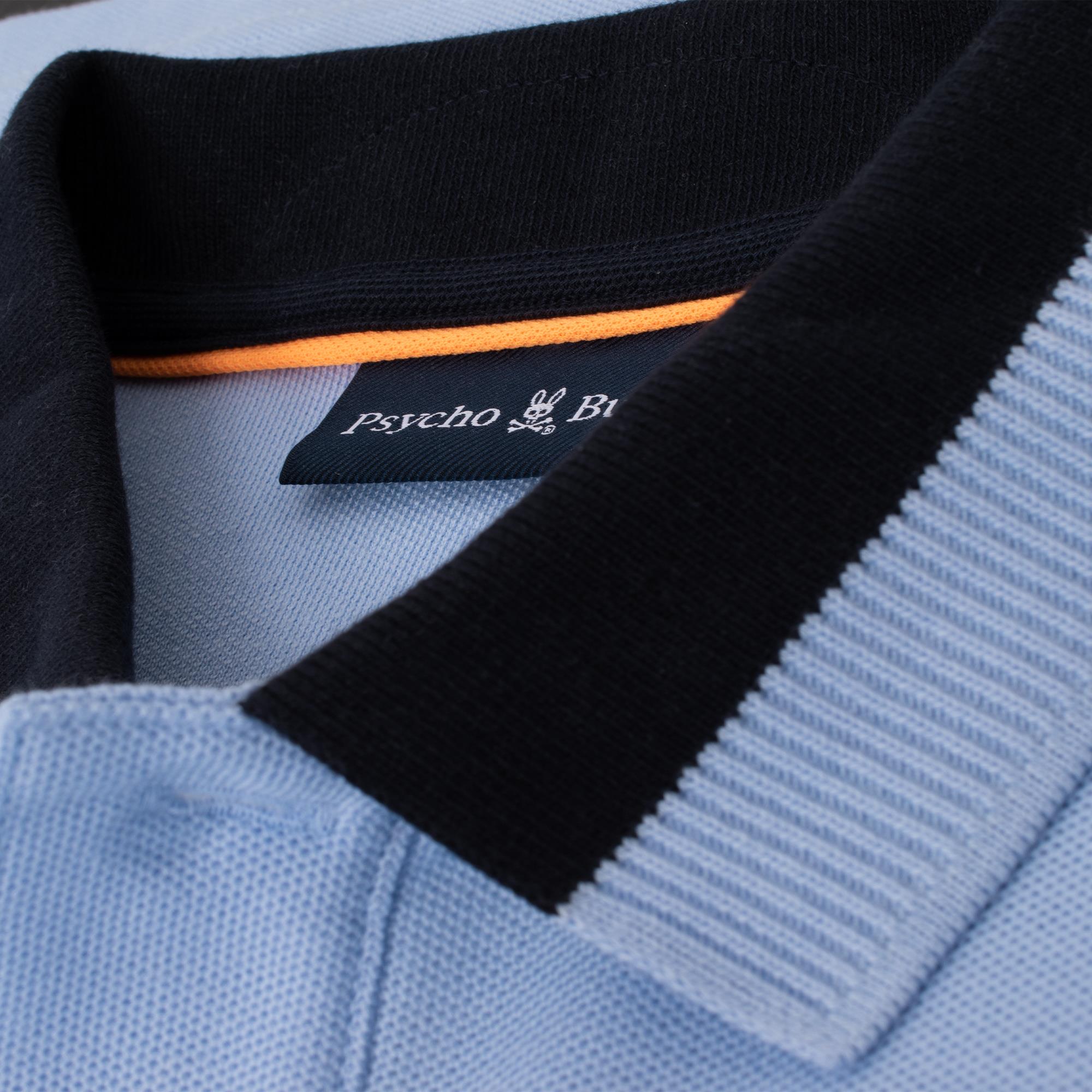 Psycho Bunny Newman Pique Polo Shirt Serenity